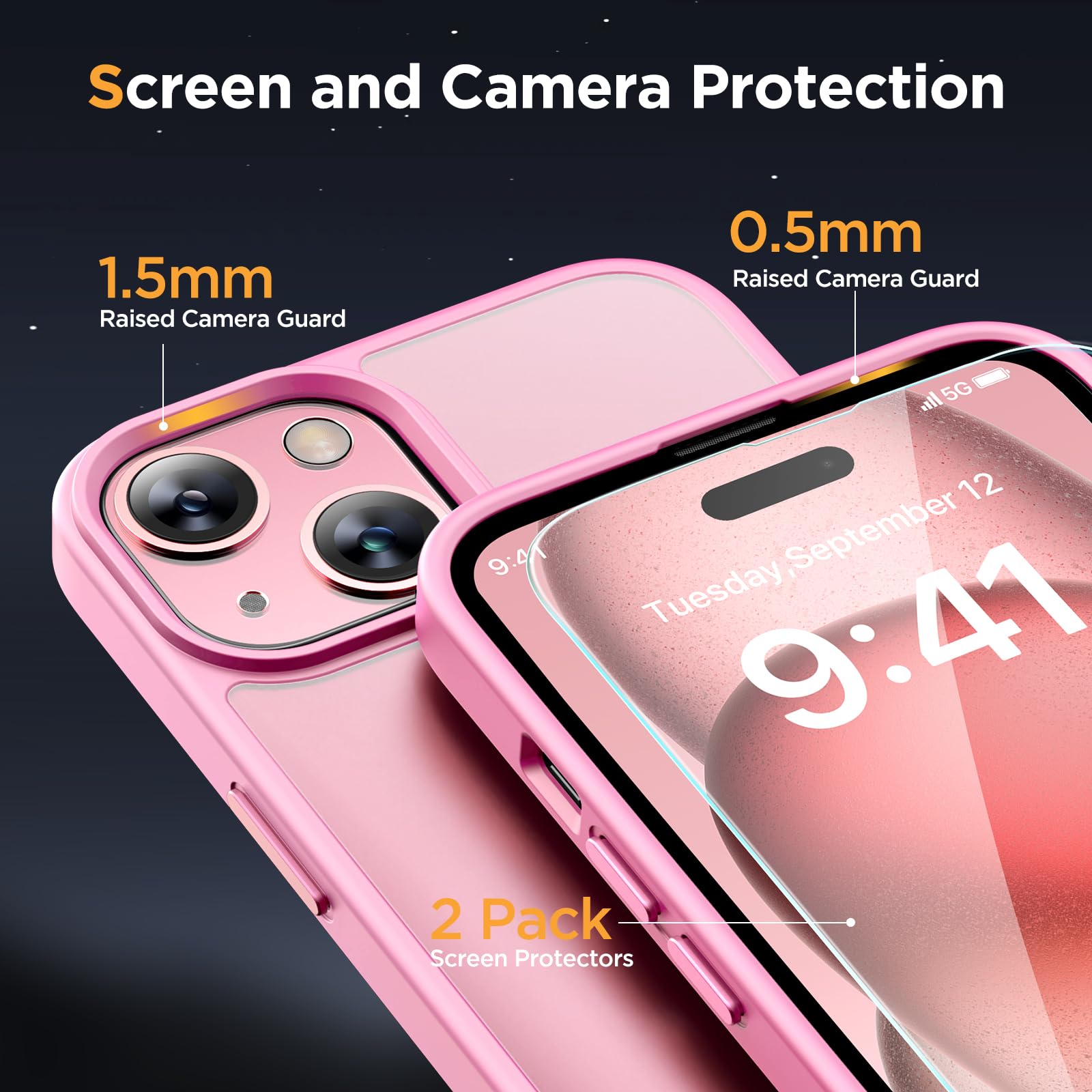 Foto 7 pulgar | Funda De Teléfono Miracase Magnetic Series Para Iphone 15 Con Protectores De Pantalla - Venta Internacional.