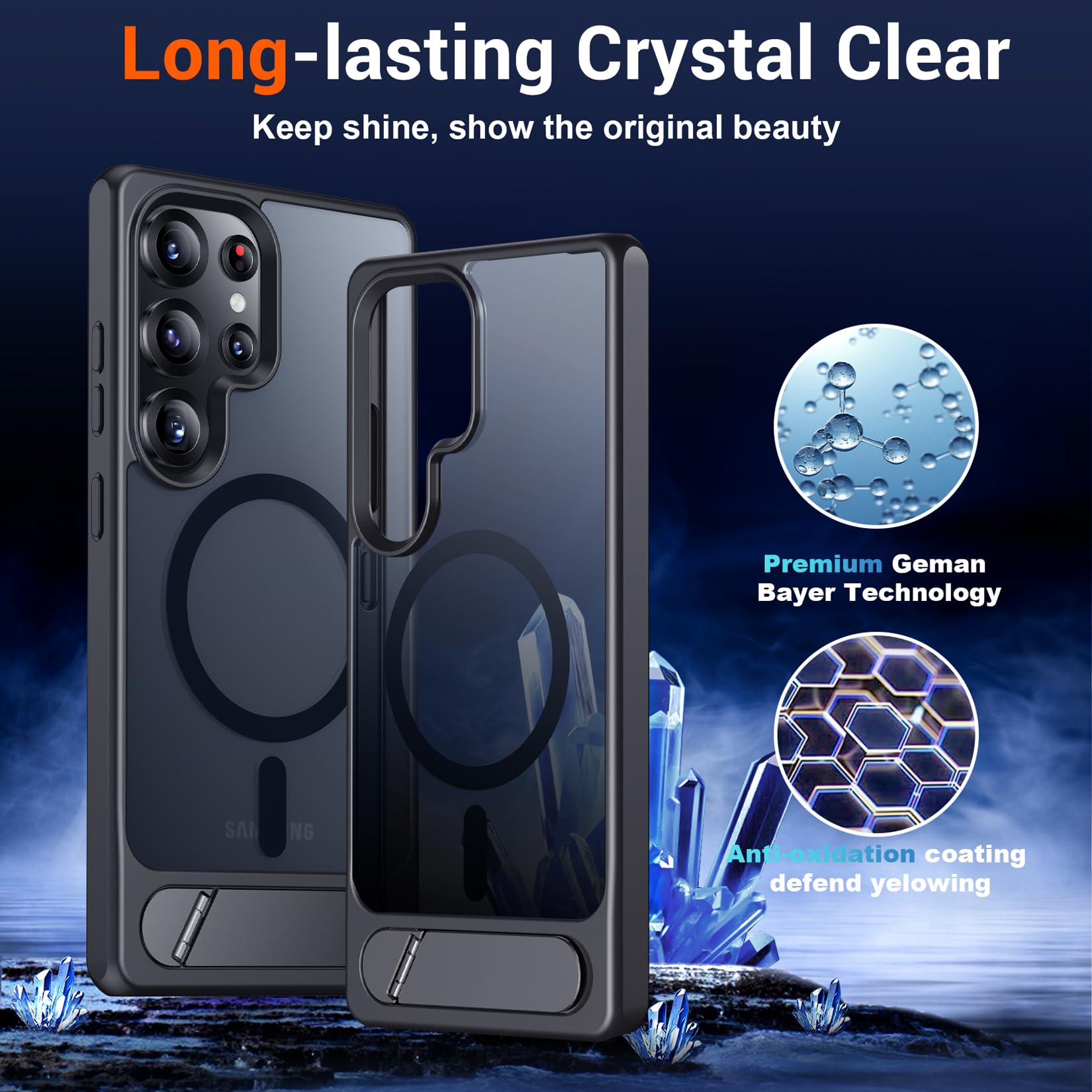 Foto 7 pulgar | Funda Magnética Temdan Con Soporte Para Samsung Galaxy S25 Ultra - Venta Internacional.