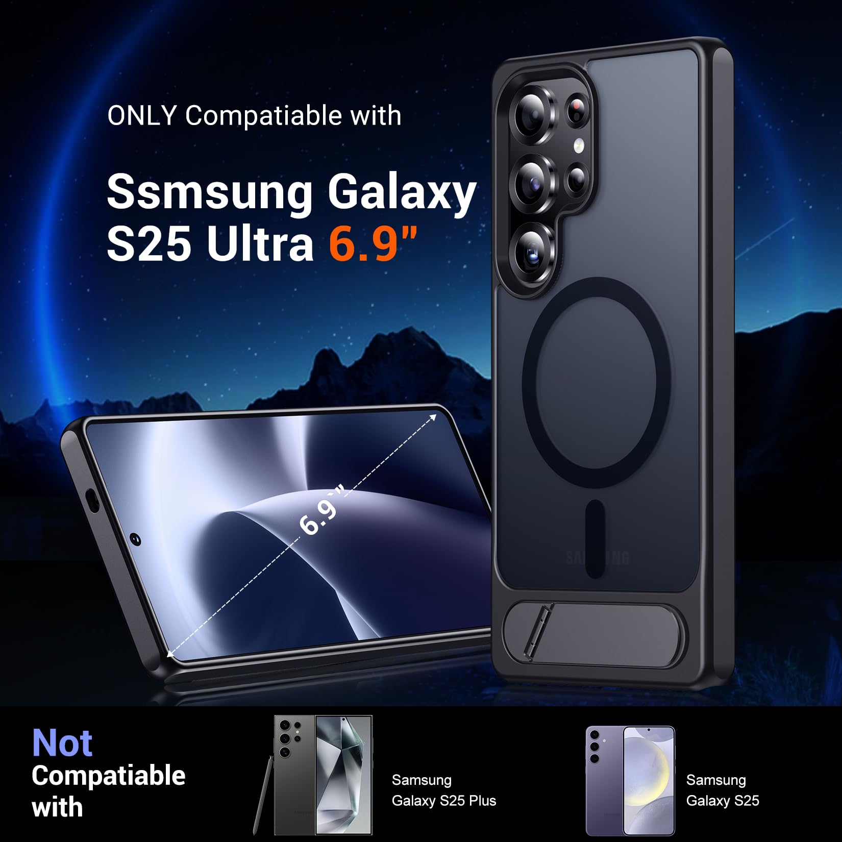 Foto 8 pulgar | Funda Magnética Temdan Con Soporte Para Samsung Galaxy S25 Ultra - Venta Internacional.