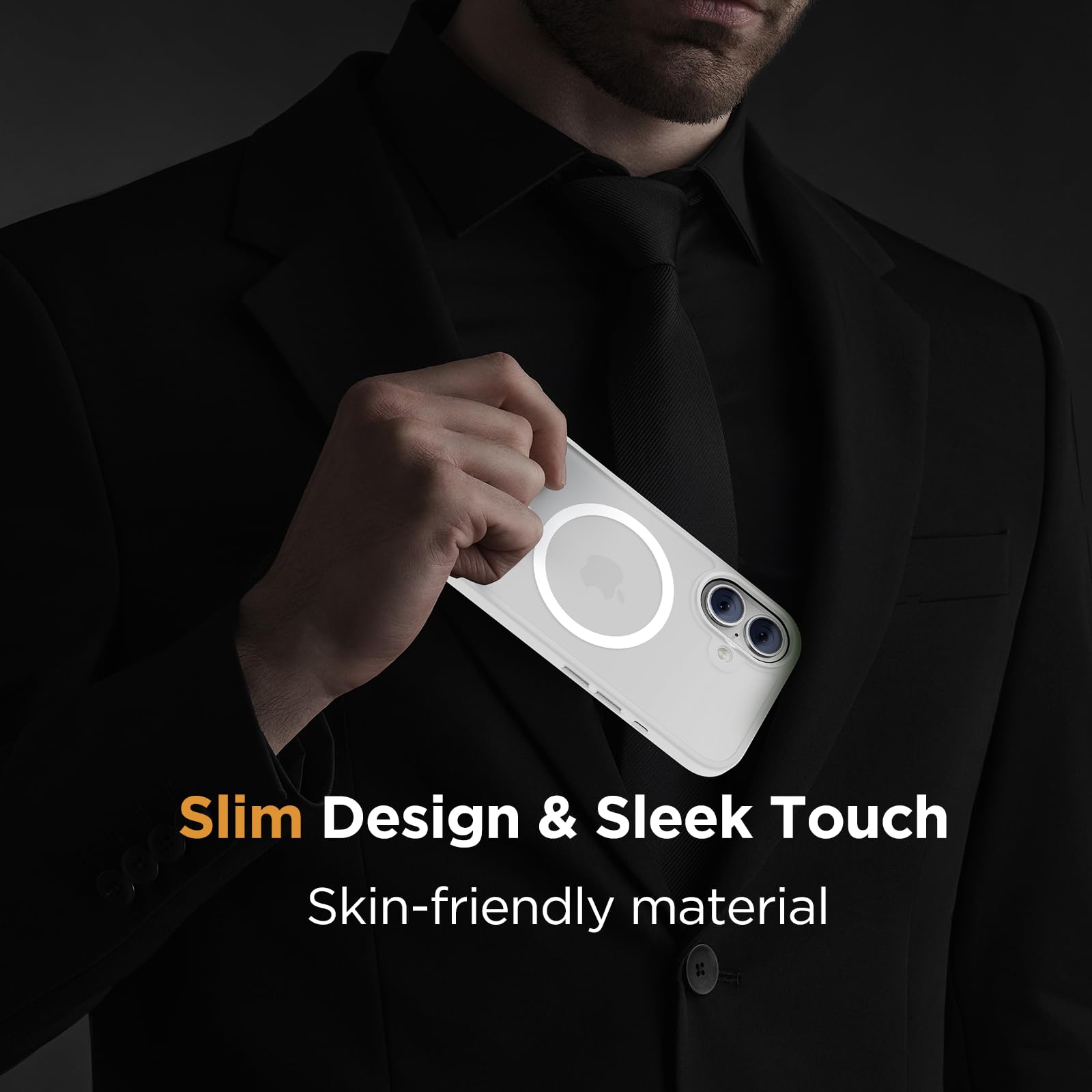 Foto 8 pulgar | Funda Miracase Magnetic Series Para Iphone 16 Plus, Color Blanco - Venta Internacional.