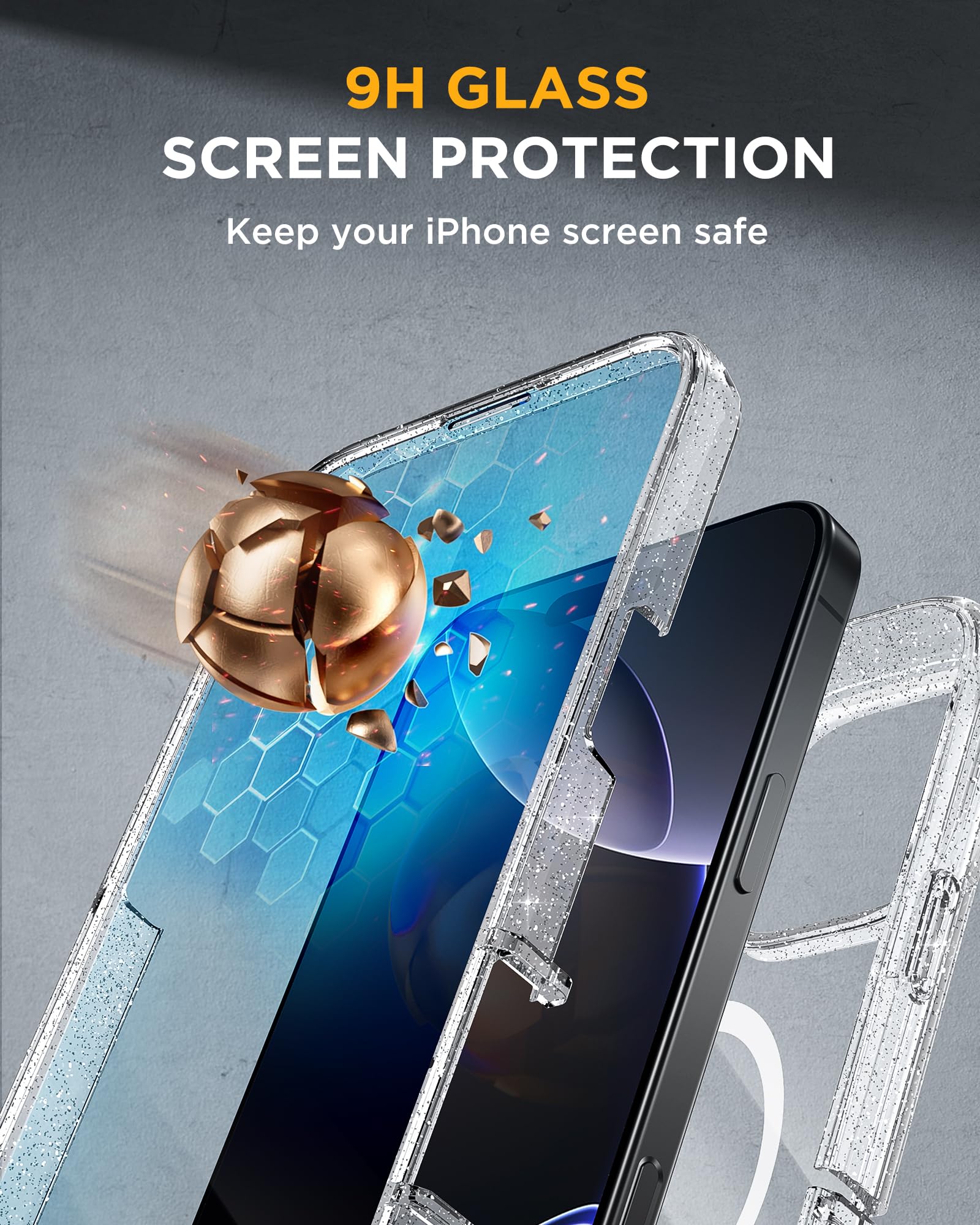 Foto 4 pulgar | Funda Miracase Para Iphone 16 Pro Max Con Protector De Pantalla - Venta Internacional.