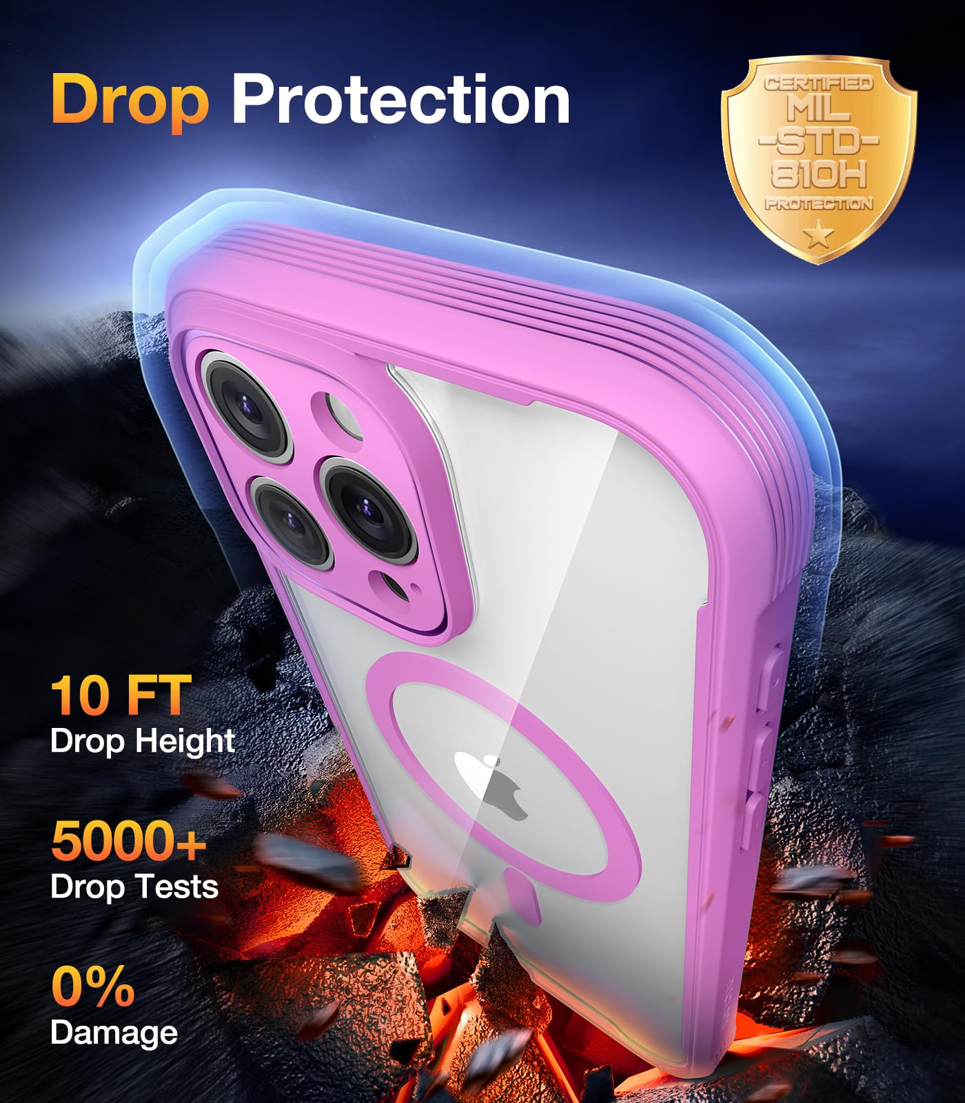 Foto 4 pulgar | Funda Diaclara Magnetic Para Iphone 16 Pro Max De 6.9'', Color Rosa - Venta Internacional.