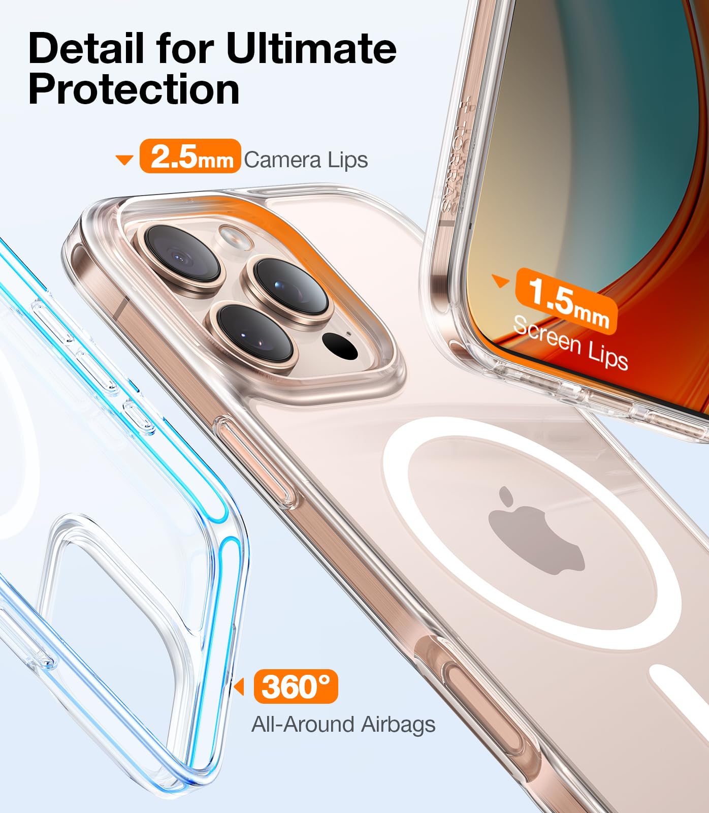 Foto 5 pulgar | Funda De Teléfono Torras Stronger Magnética A Prueba De Golpes Para Iphone 16 Pro - Venta Internacional.