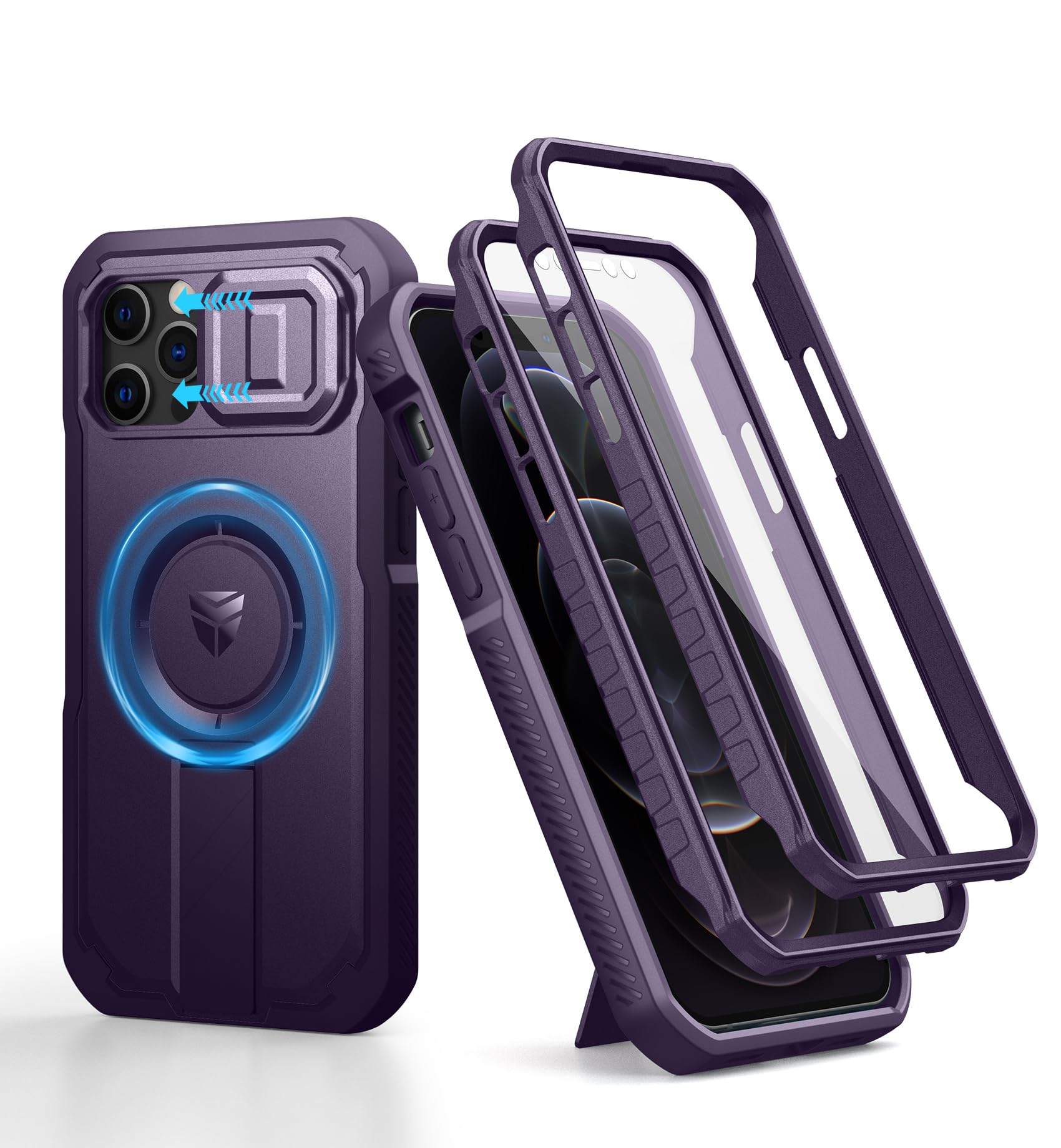 Foto 5 pulgar | Funda Dexnor Para Iphone 12 Y Iphone 12 Pro Con Funda De Cámara Deslizante - Venta Internacional.