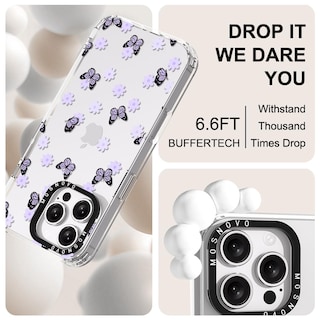 Foto 5 | Funda De Teléfono Mosnovo Para Iphone 16 Pro Max Lila Butterfly - Venta Internacional.