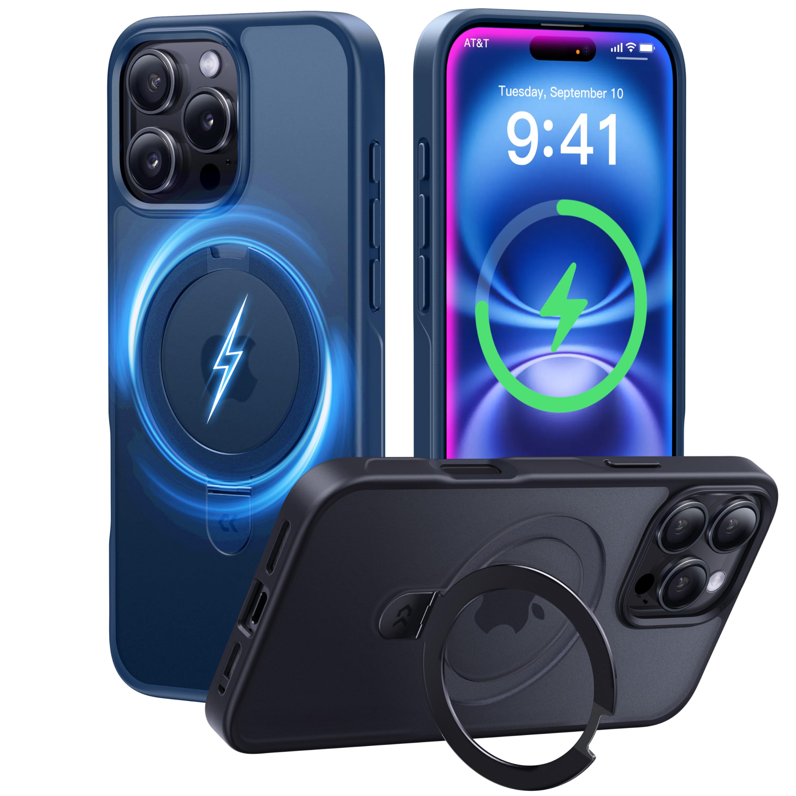 Foto 2 pulgar | Funda De Teléfono Casekoo Diseñada Para Iphone 16 Pro Max Blue - Venta Internacional.