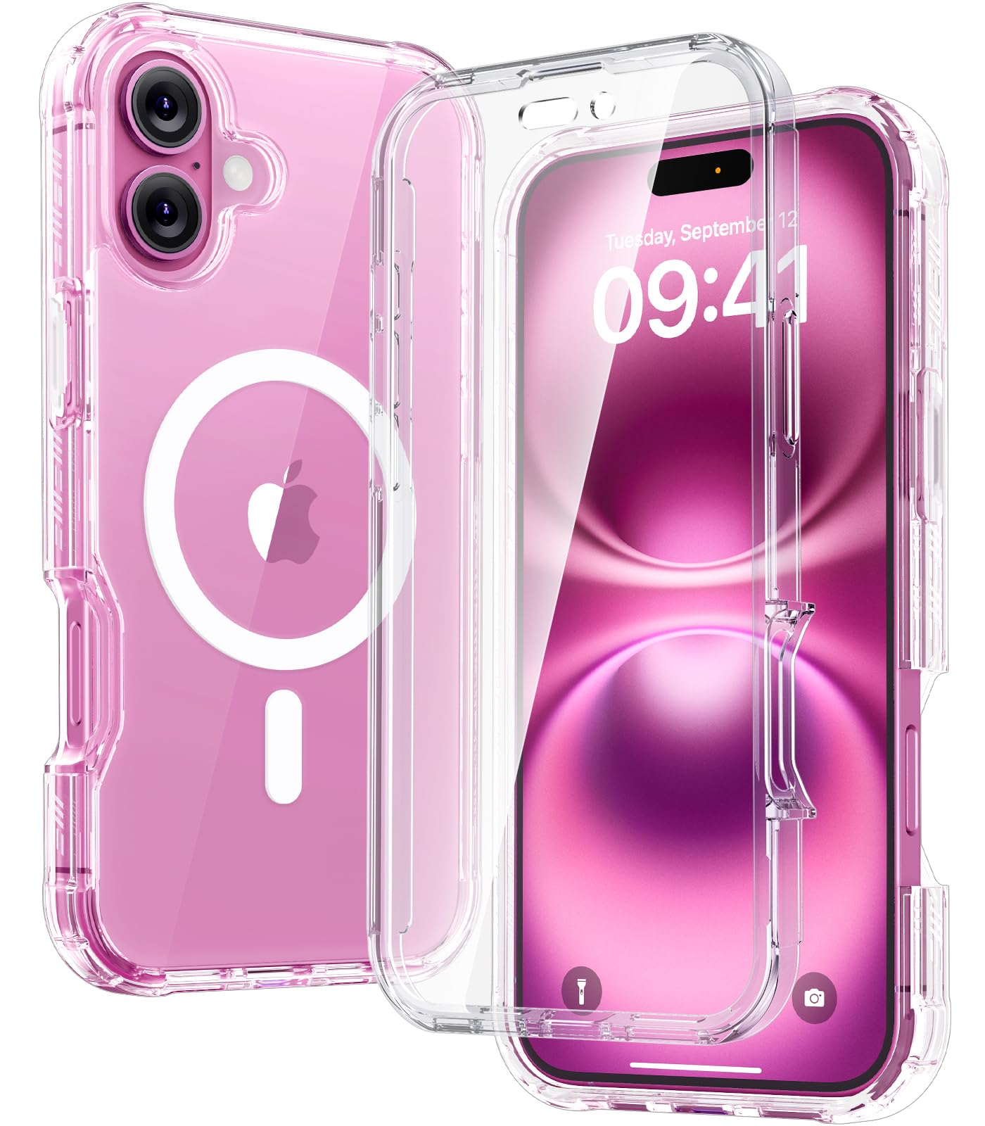 Foto 2 pulgar | Funda De Teléfono Diaclara Magnética Transparente Para Iphone 16 Plus - Venta Internacional.