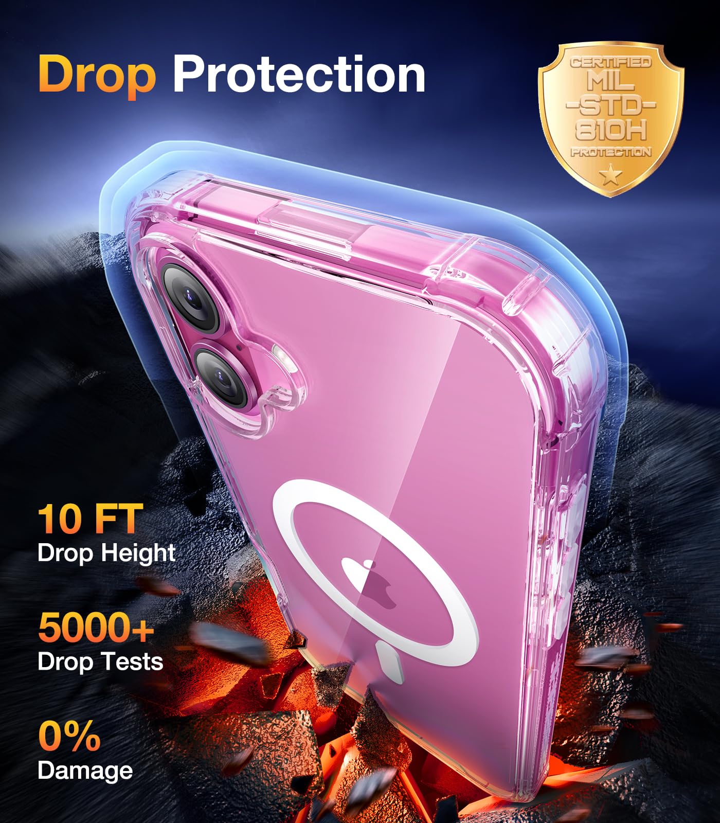 Foto 4 pulgar | Funda De Teléfono Diaclara Magnética Transparente Para Iphone 16 Plus - Venta Internacional.