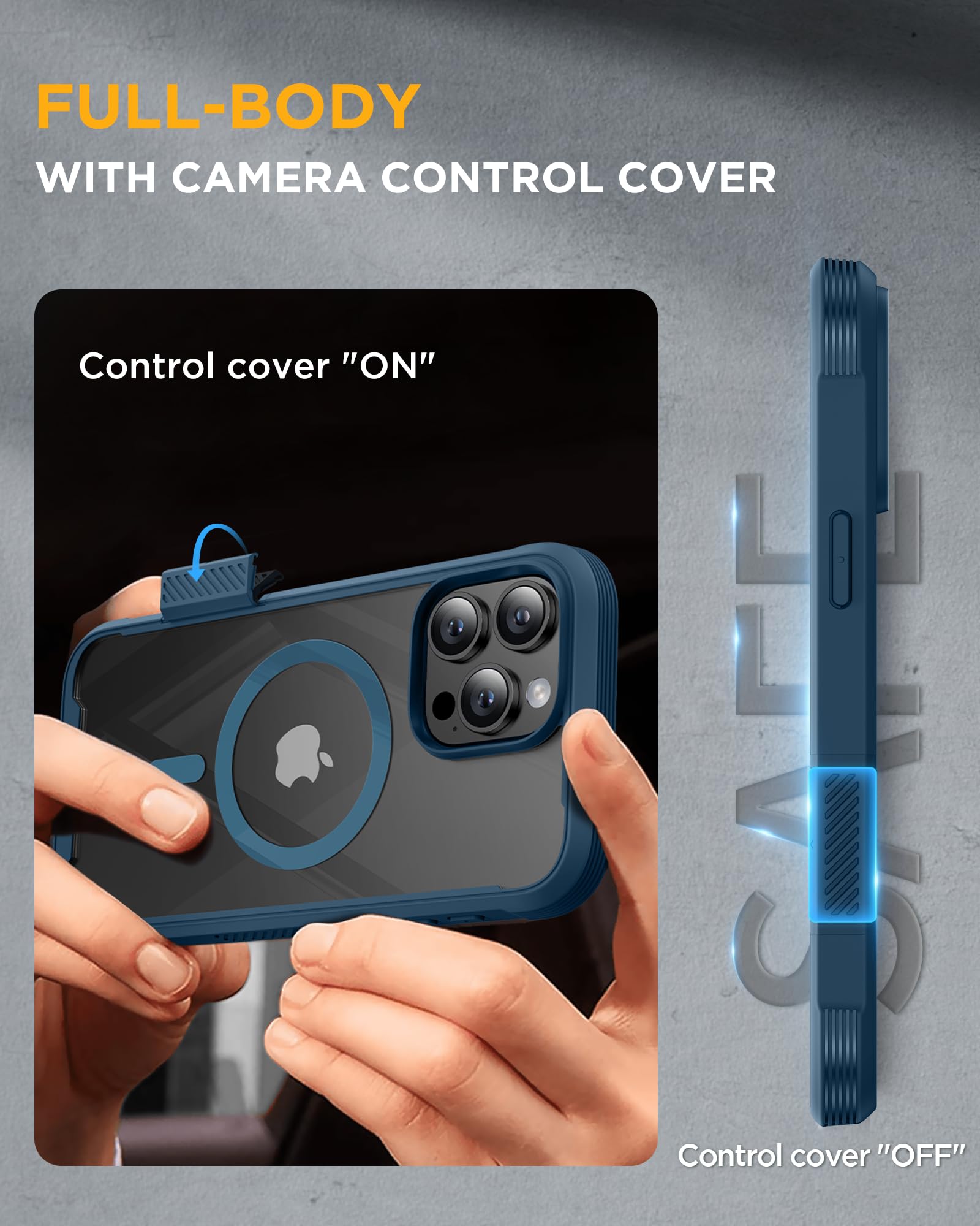 Foto 5 | Funda Magnética Miracase Para Iphone 16 Pro Con Pantalla Azul - Venta Internacional.