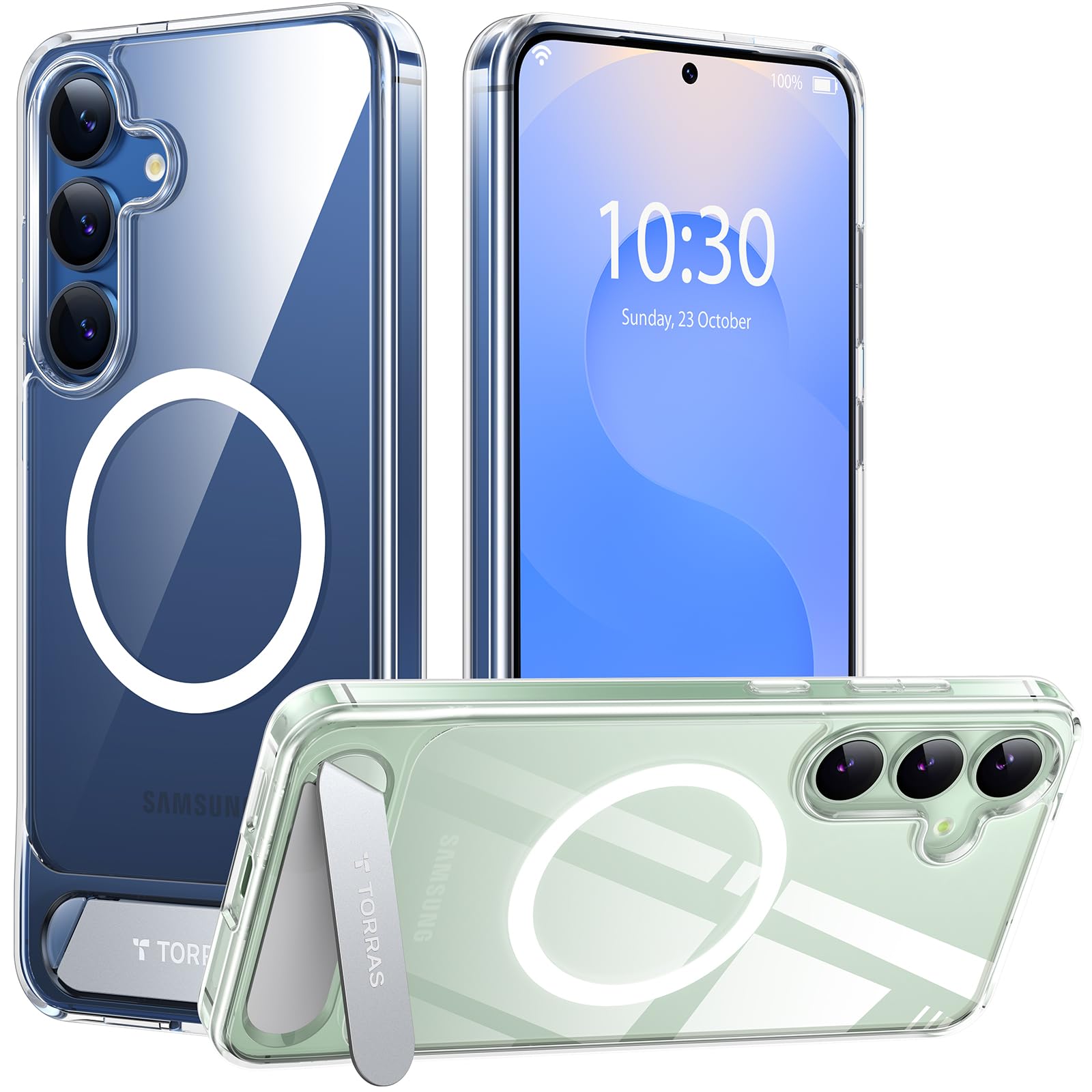Funda Para Teléfono Torras Strong Magnetic Stand Samsung S25 Plus Clear - Venta Internacional.