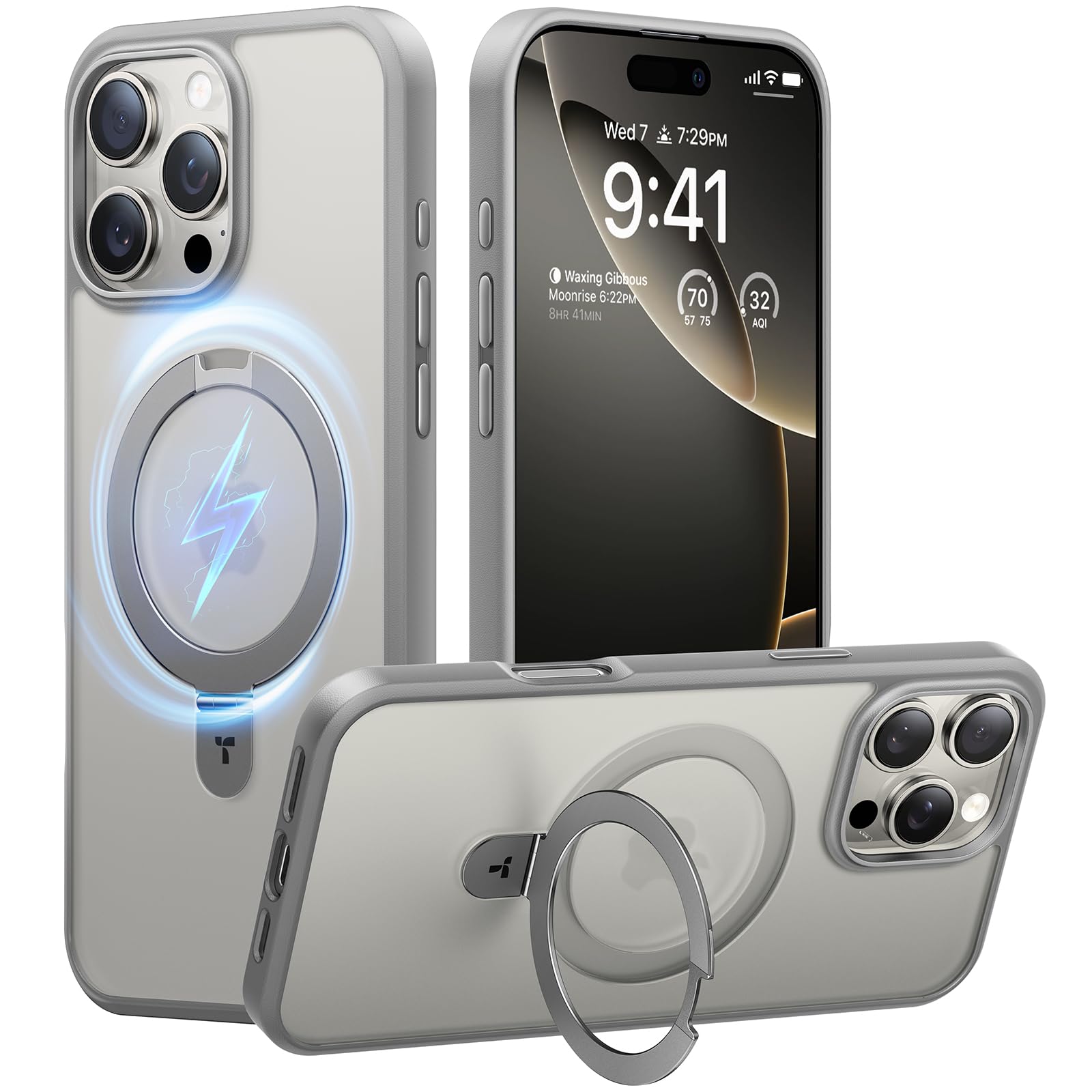 Foto 2 pulgar | Funda De Teléfono Torras Ultra Magnetic Ostand Para Iphone 16 Pro - Venta Internacional.