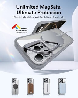 Foto 3 | Funda De Teléfono Esr Para Iphone 16 Pro Max Con Magsafe Clear Grey - Venta Internacional.