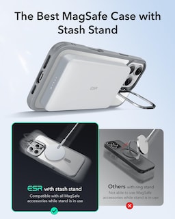Foto 4 | Funda De Teléfono Esr Para Iphone 16 Pro Max Con Magsafe Clear Grey - Venta Internacional.