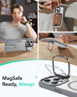 Foto 5 | Funda De Teléfono Esr Para Iphone 16 Pro Max Con Magsafe Clear Grey - Venta Internacional.
