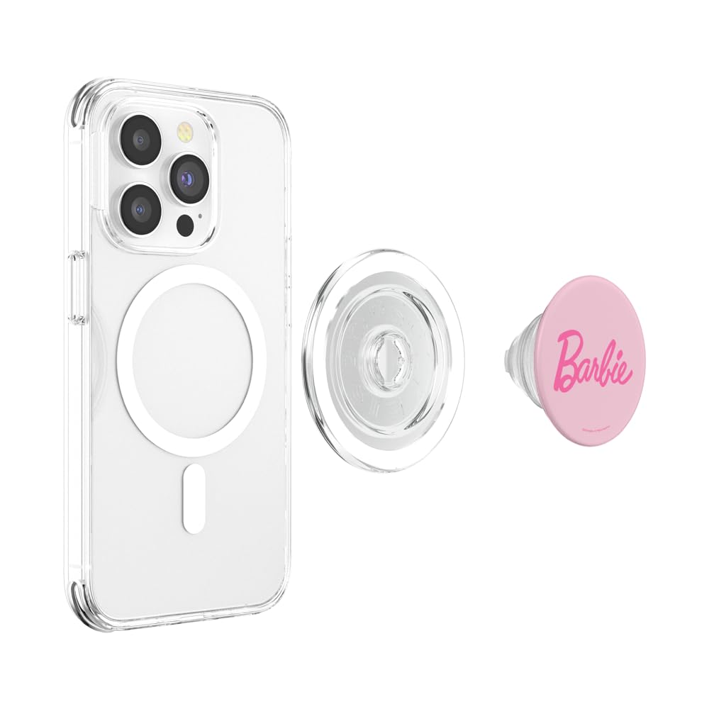 Foto 4 pulgar | Popsockets Popgrip Para Magsafe Barbie Classic, Logotipo Rosa - Venta Internacional.