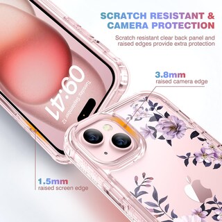 Foto 5 | Funda Diaclara Para Iphone 15 Plus De 6.7 Pulgadas Con Protector De Pantalla - Venta Internacional.