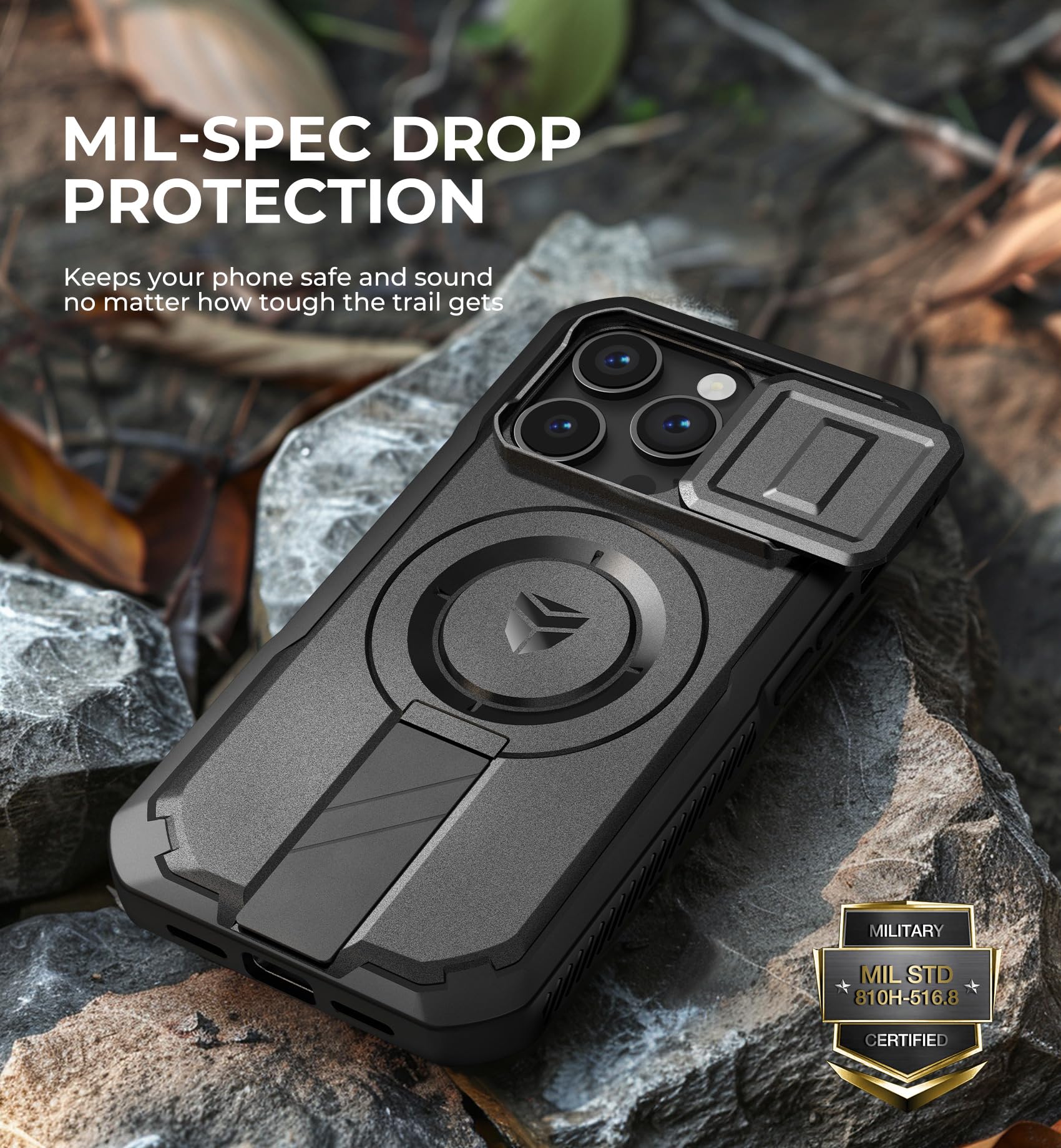 Foto 8 pulgar | Funda Dexnor Para Iphone 14 Pro Con Cámara Deslizante Negra - Venta Internacional.