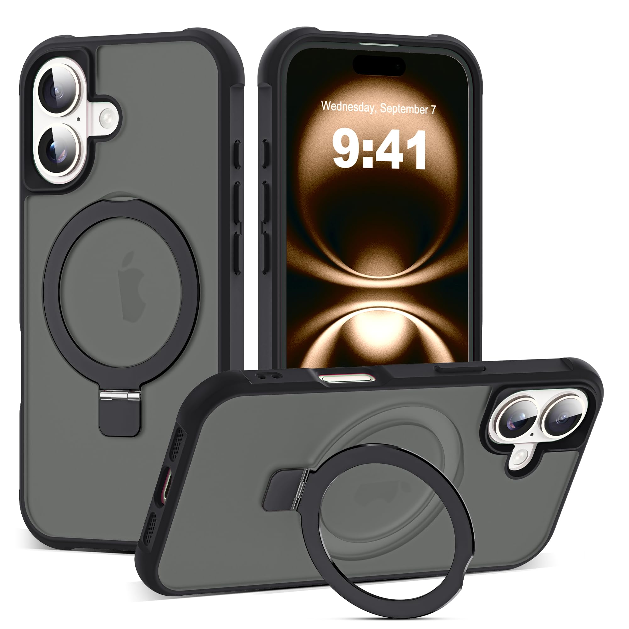 Foto 2 pulgar | Funda De Teléfono Skylmw Compatible Con Iphone 16 6.1 Negra - Venta Internacional.