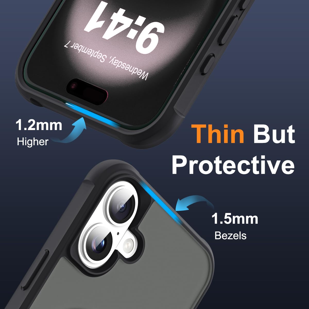 Foto 7 pulgar | Funda De Teléfono Skylmw Compatible Con Iphone 16 6.1 Negra - Venta Internacional.