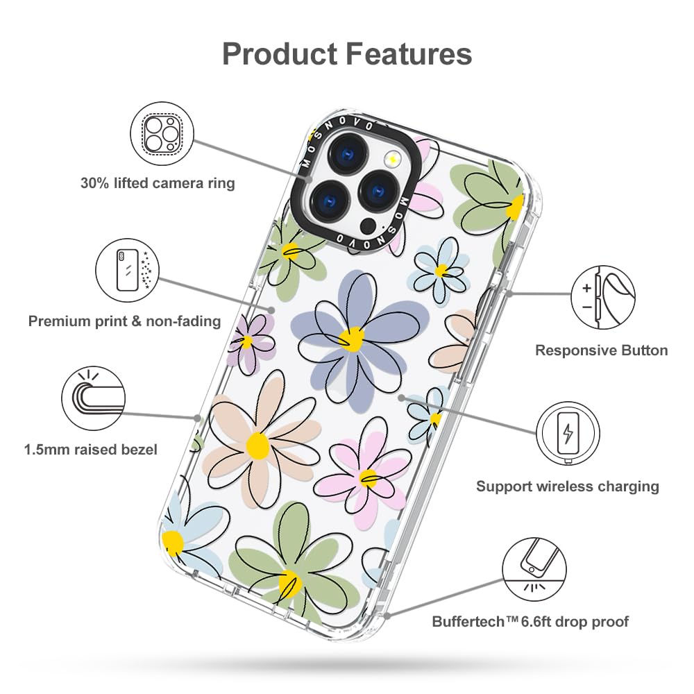 Foto 7 pulgar | Funda De Teléfono Mosnovo Para Iphone 13 Pro Max Buffertech, Tpu Transparente - Venta Internacional.