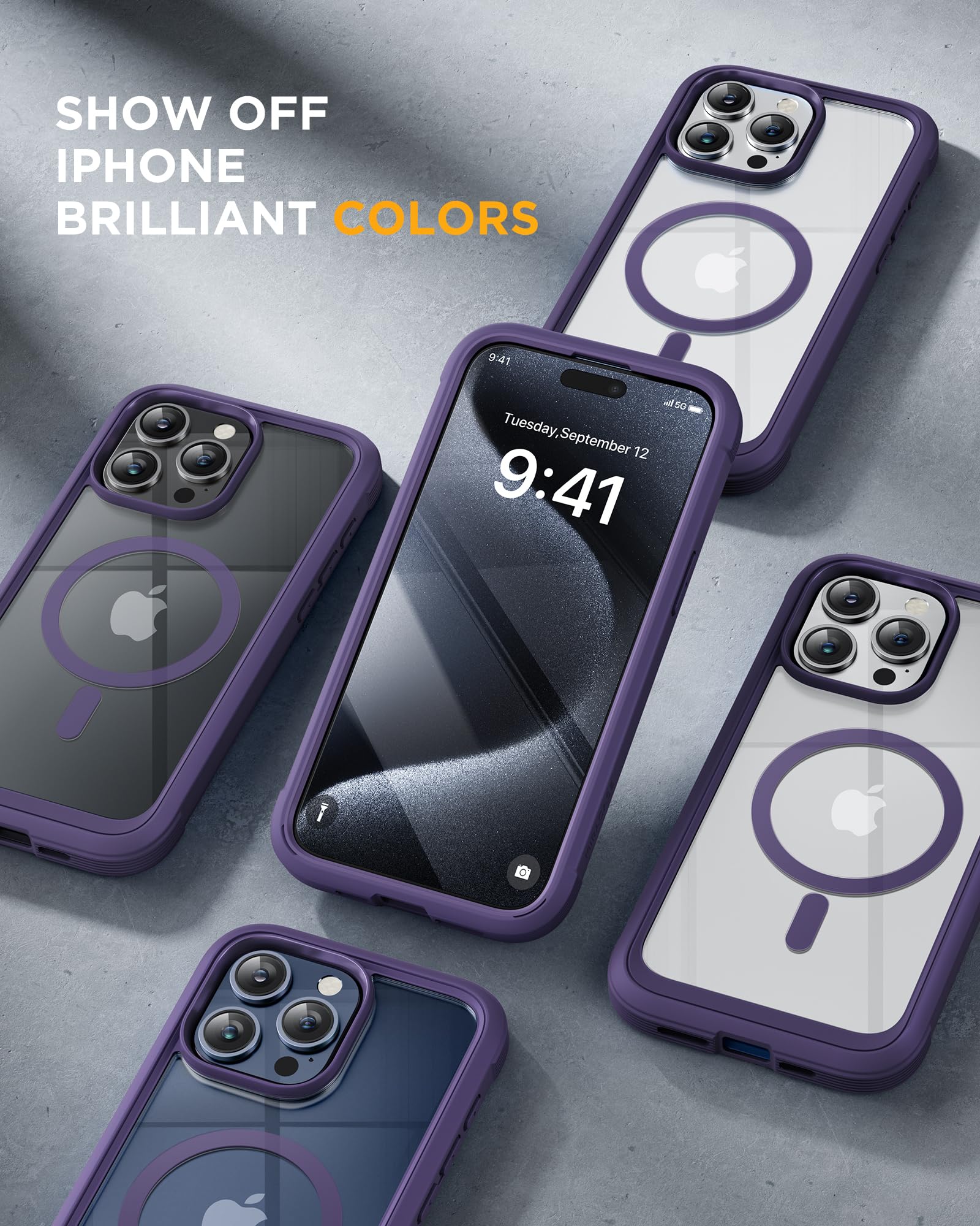 Foto 8 pulgar | Funda Magnética Miracase Con Protector De Pantalla Para Iphone 12 Pro Max - Venta Internacional.