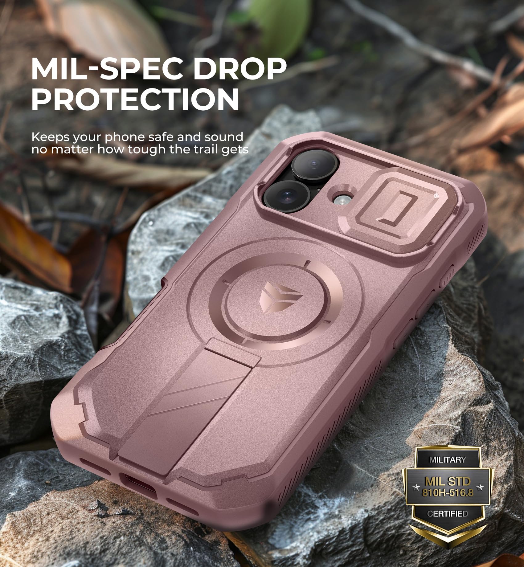 Foto 8 pulgar | Funda Dexnor Para Iphone 16 Con Cámara Deslizante Y Soporte - Venta Internacional.