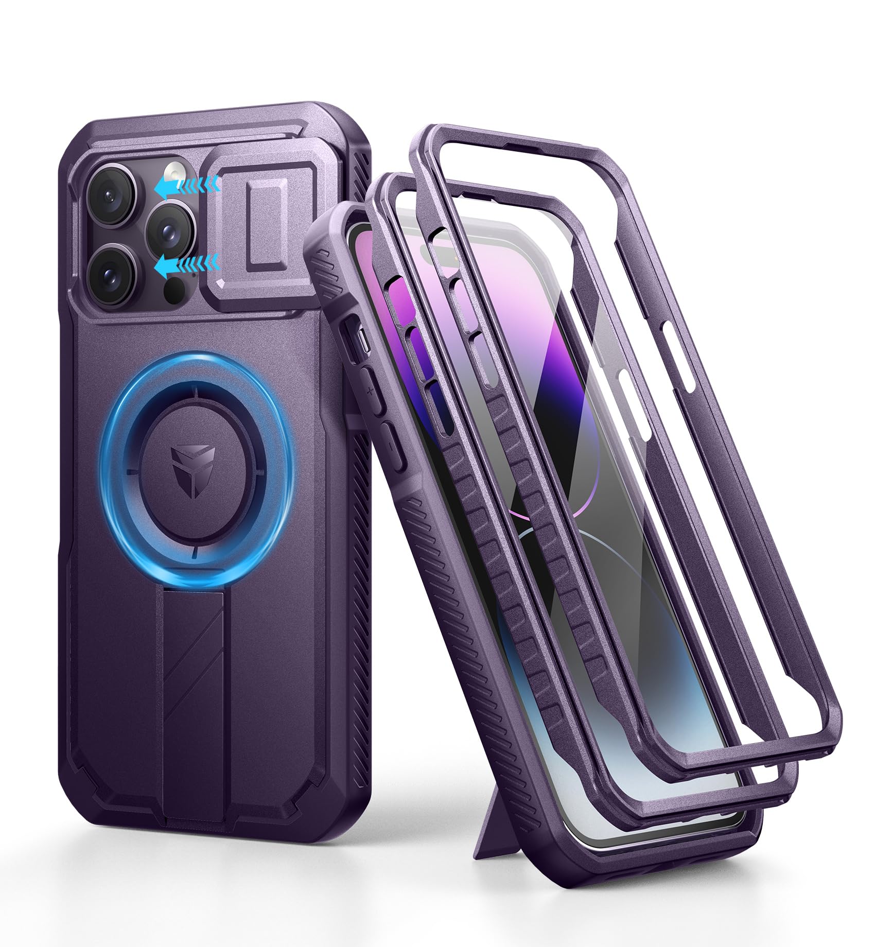 Foto 2 pulgar | Funda De Teléfono Dexnor Para Iphone 14 Pro Max Con Funda De Cámara Deslizante - Venta Internacional.