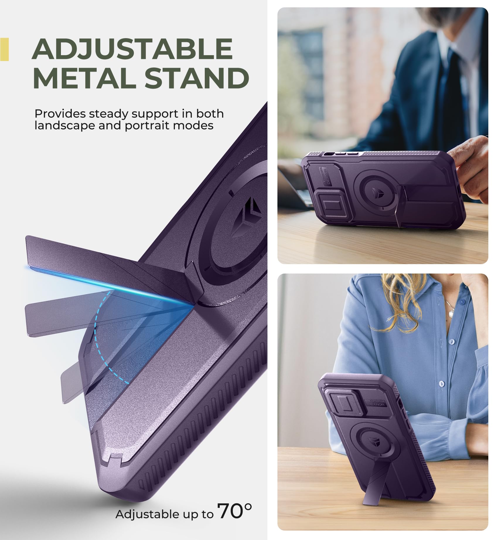 Foto 6 pulgar | Funda De Teléfono Dexnor Para Iphone 14 Pro Max Con Funda De Cámara Deslizante - Venta Internacional.