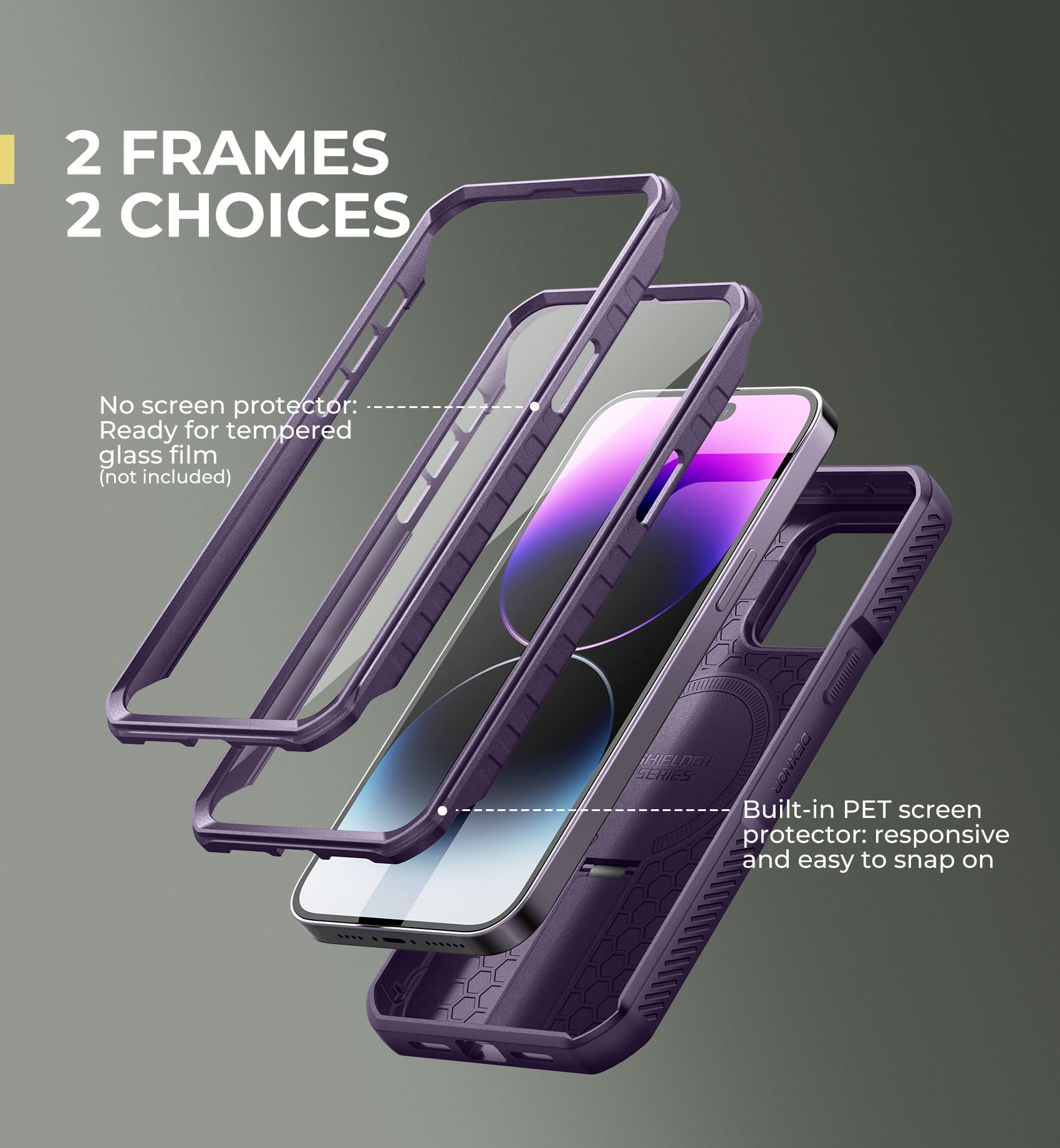 Foto 7 pulgar | Funda De Teléfono Dexnor Para Iphone 14 Pro Max Con Funda De Cámara Deslizante - Venta Internacional.
