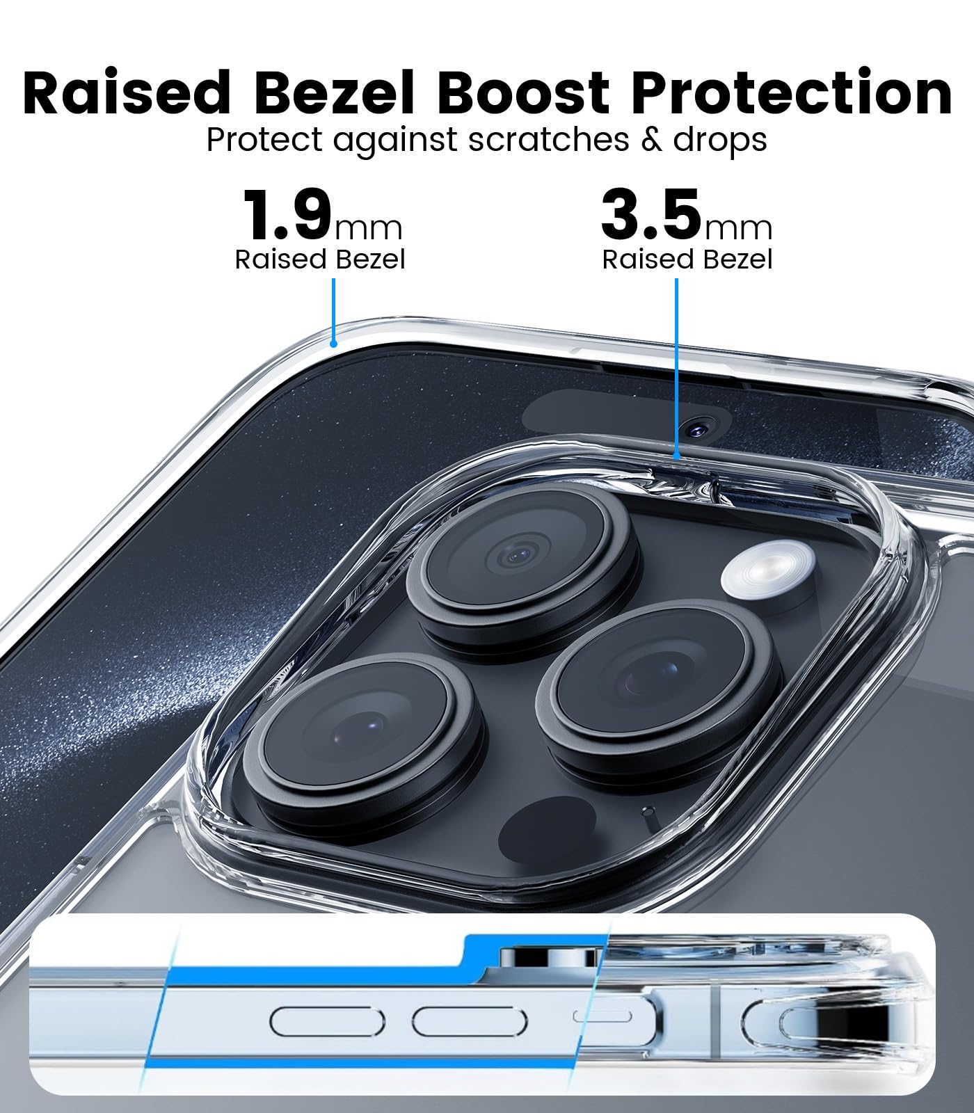 Foto 5 pulgar | Funda De Teléfono Mkeke Para Iphone 16 Pro Magnetic Clear Con Magsafe - Venta Internacional.