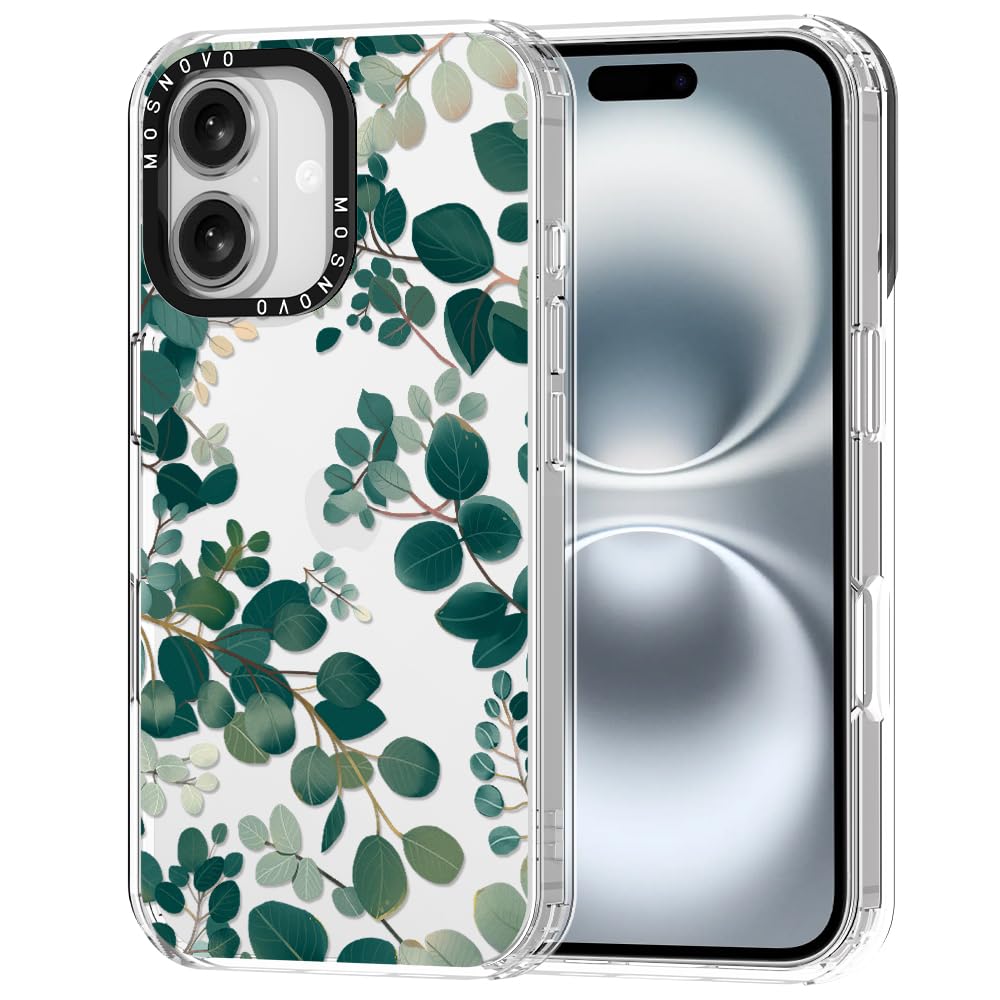 Foto 2 pulgar | Funda De Teléfono Mosnovo Para Iphone 16 Plus, Diseño De Eucalipto - Venta Internacional.