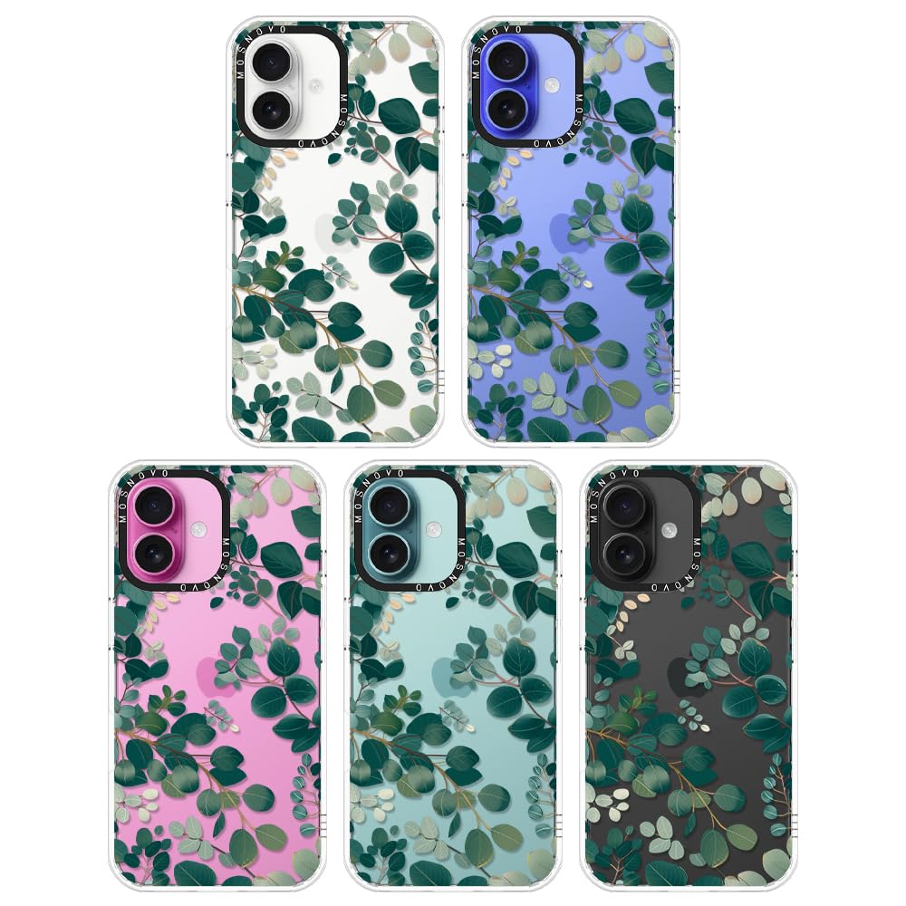 Foto 4 pulgar | Funda De Teléfono Mosnovo Para Iphone 16 Plus, Diseño De Eucalipto - Venta Internacional.