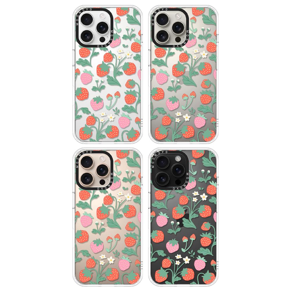 Foto 4 pulgar | Funda De Teléfono Mosnovo Para Iphone 16 Pro Max Strawberry Garden - Venta Internacional.