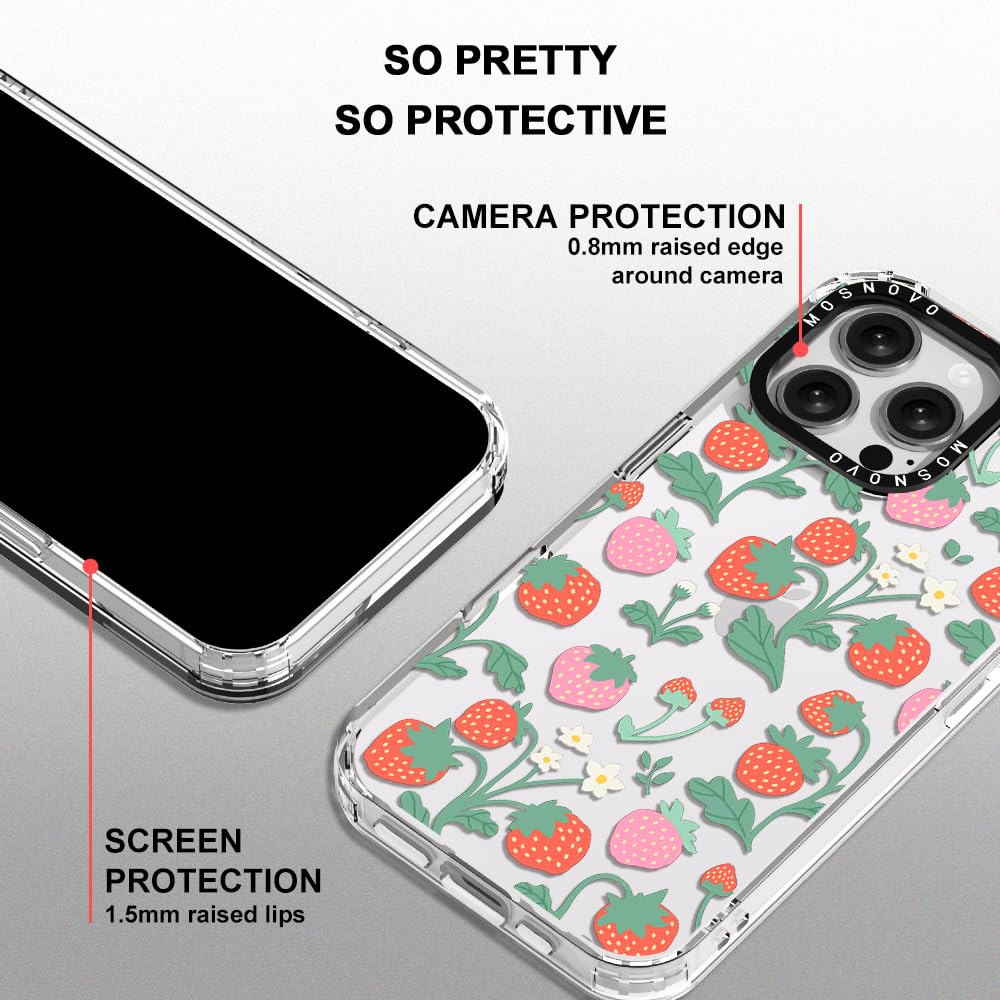 Foto 4 | Funda De Teléfono Mosnovo Para Iphone 16 Pro Max Strawberry Garden - Venta Internacional.
