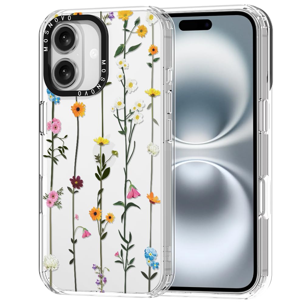 Foto 2 pulgar | Funda De Teléfono Mosnovo Para Iphone 16 Plus, Diseño De Flores Silvestres - Venta Internacional.