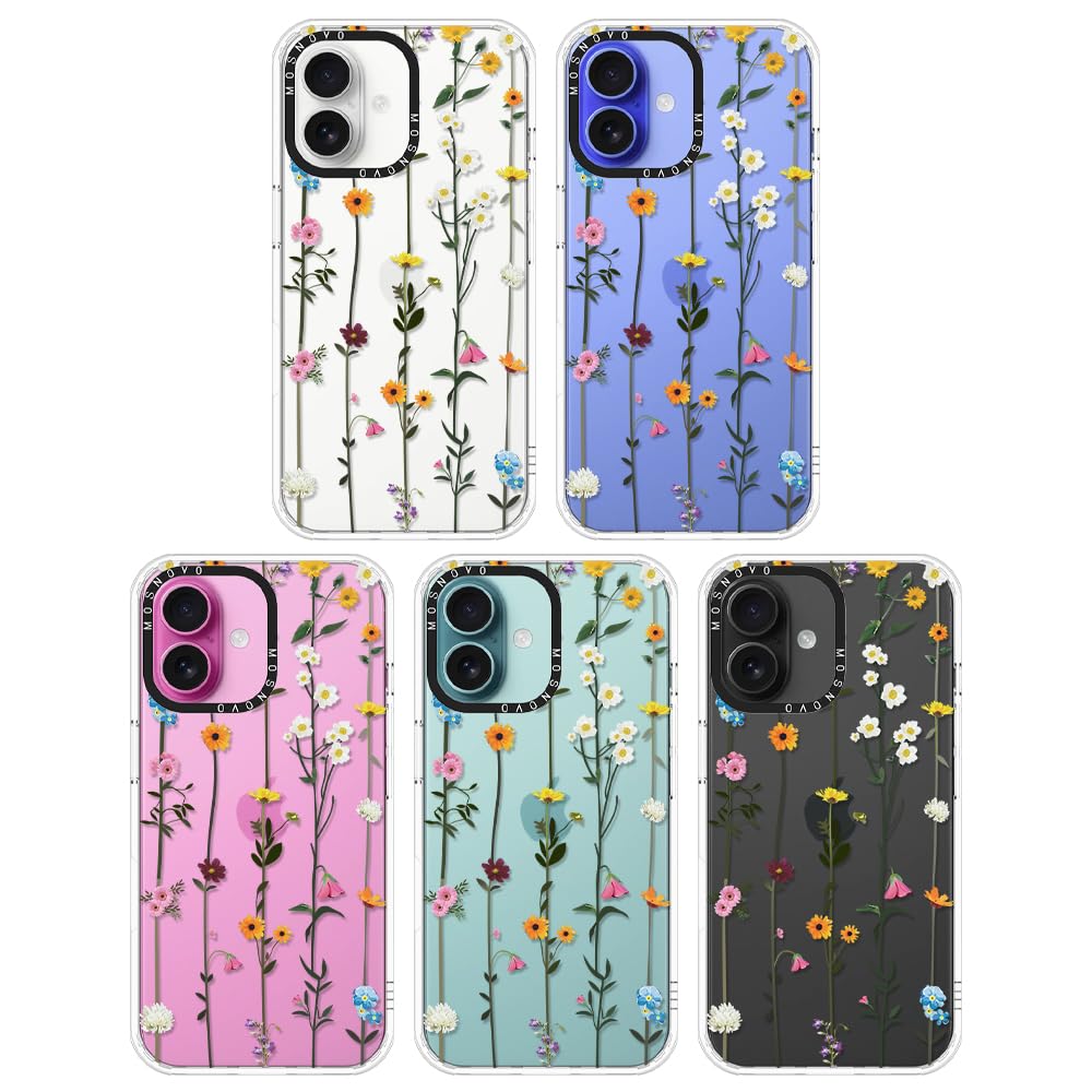 Foto 4 pulgar | Funda De Teléfono Mosnovo Para Iphone 16 Plus, Diseño De Flores Silvestres - Venta Internacional.