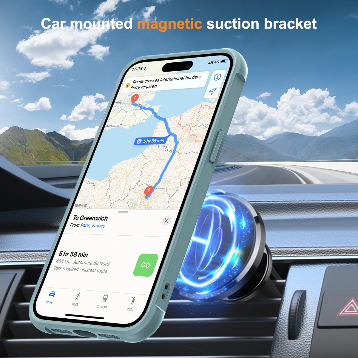 Foto 5 pulgar | Funda De Teléfono Skylmw Compatible Con Iphone 13 Pro Blue - Venta Internacional.