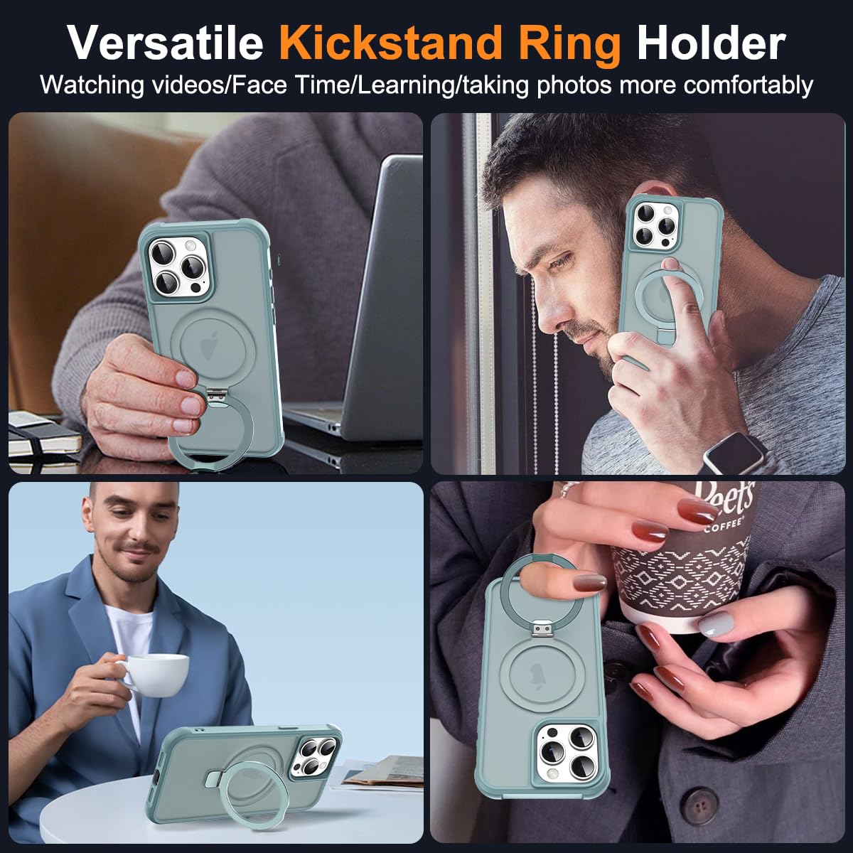 Foto 6 pulgar | Funda De Teléfono Skylmw Compatible Con Iphone 13 Pro Blue - Venta Internacional.