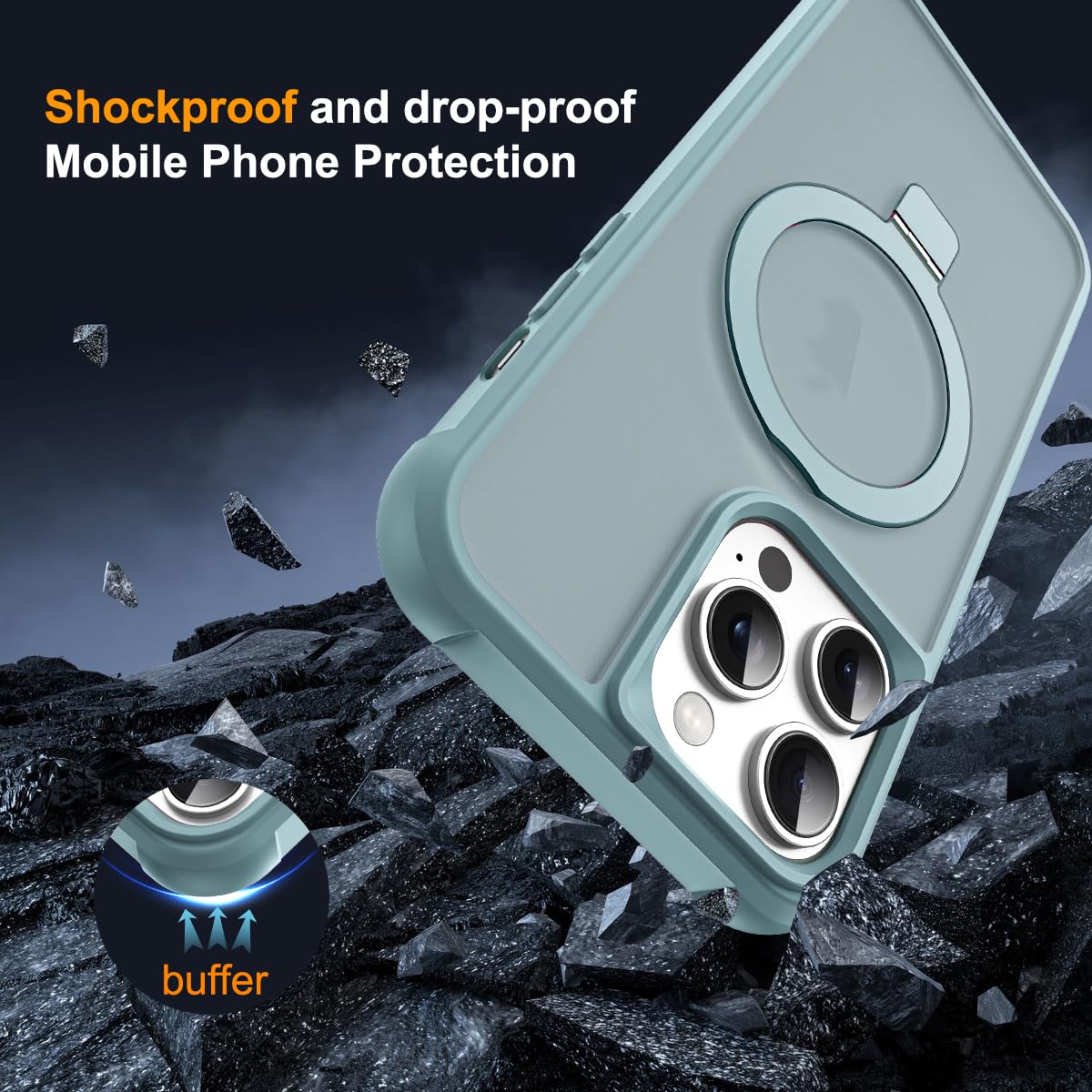 Foto 8 pulgar | Funda De Teléfono Skylmw Compatible Con Iphone 13 Pro Blue - Venta Internacional.