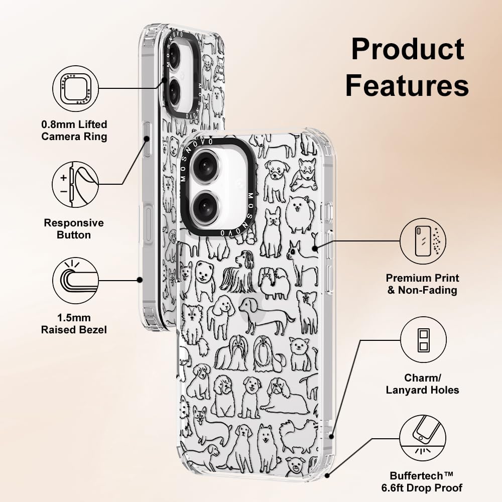 Foto 6 | Funda De Teléfono Mosnovo Para Iphone 16 Buffertech 2m Drop Clear - Venta Internacional.