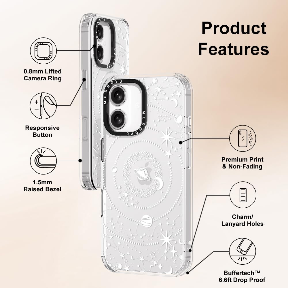 Foto 7 pulgar | Funda De Teléfono Mosnovo Para Iphone 16 De 6.1 Pulgadas Buffertech, Tpu Transparente - Venta Internacional.