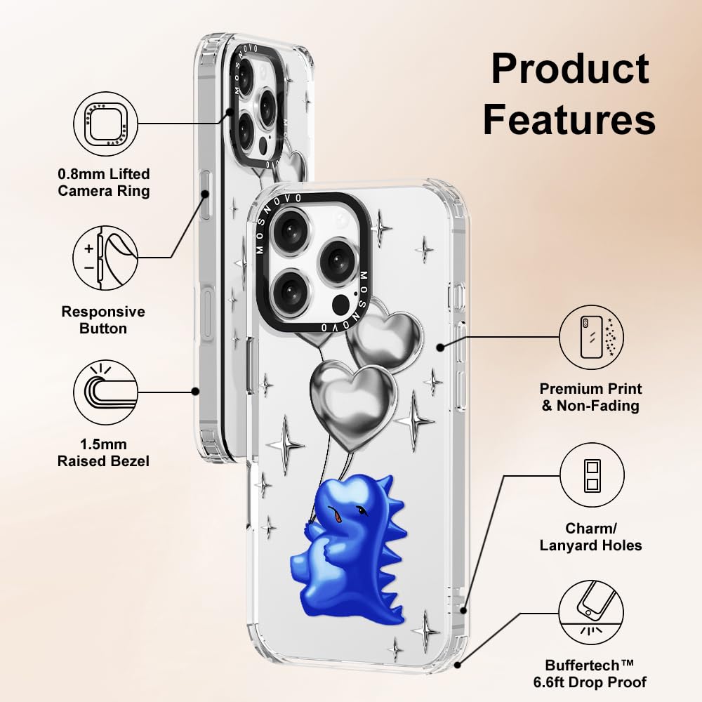 Foto 7 pulgar | Funda De Teléfono Mosnovo Para Iphone 16 Pro Buffertech Clear Tpu - Venta Internacional.
