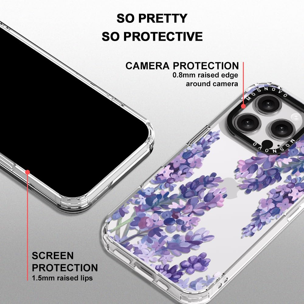 Foto 5 pulgar | Funda De Teléfono Mosnovo Para Iphone 16 Pro Buffertech Lavender - Venta Internacional.