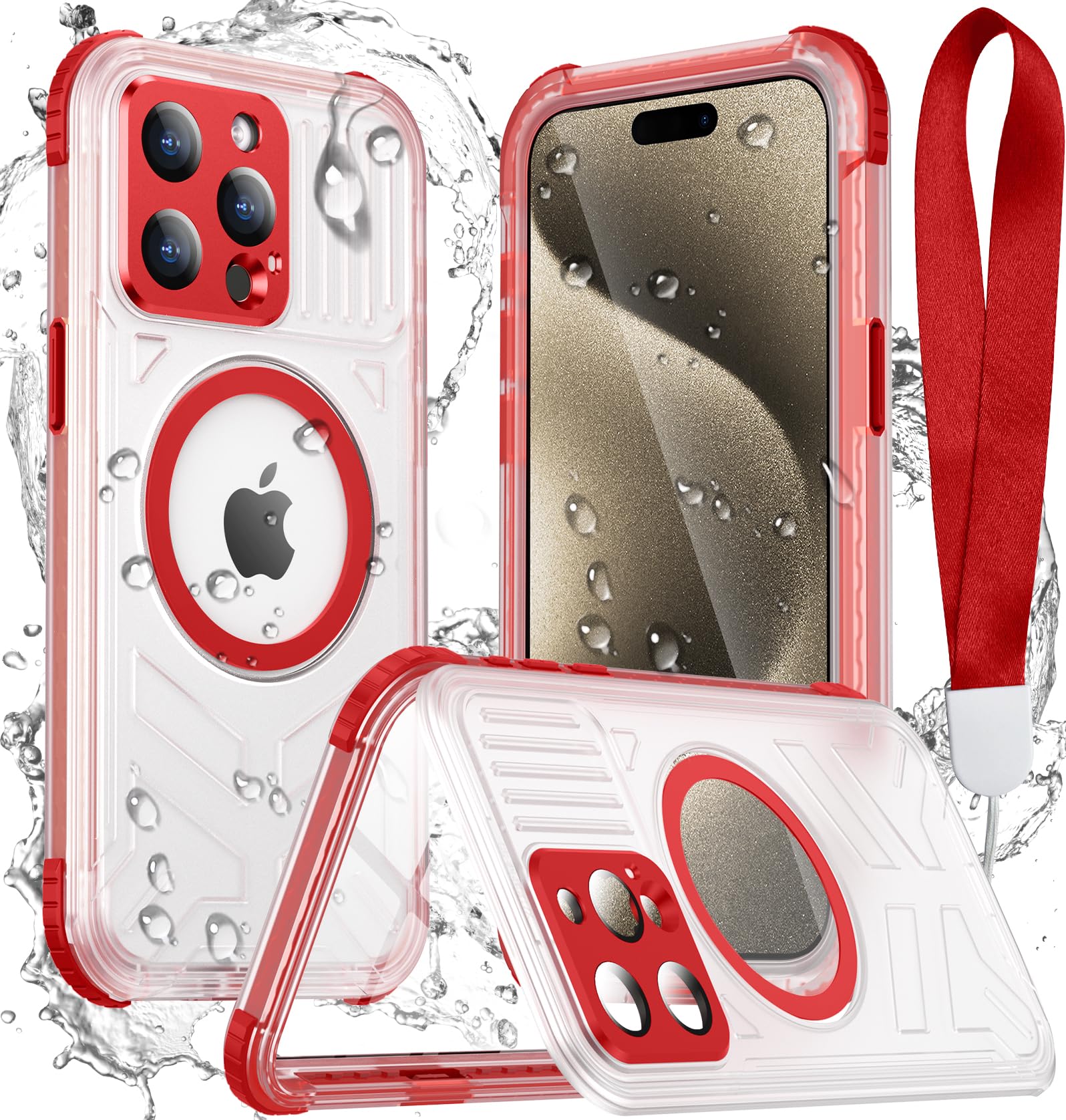 Funda De Teléfono Temdan Magnética Impermeable Para Iphone 15 Pro Max - Venta Internacional.