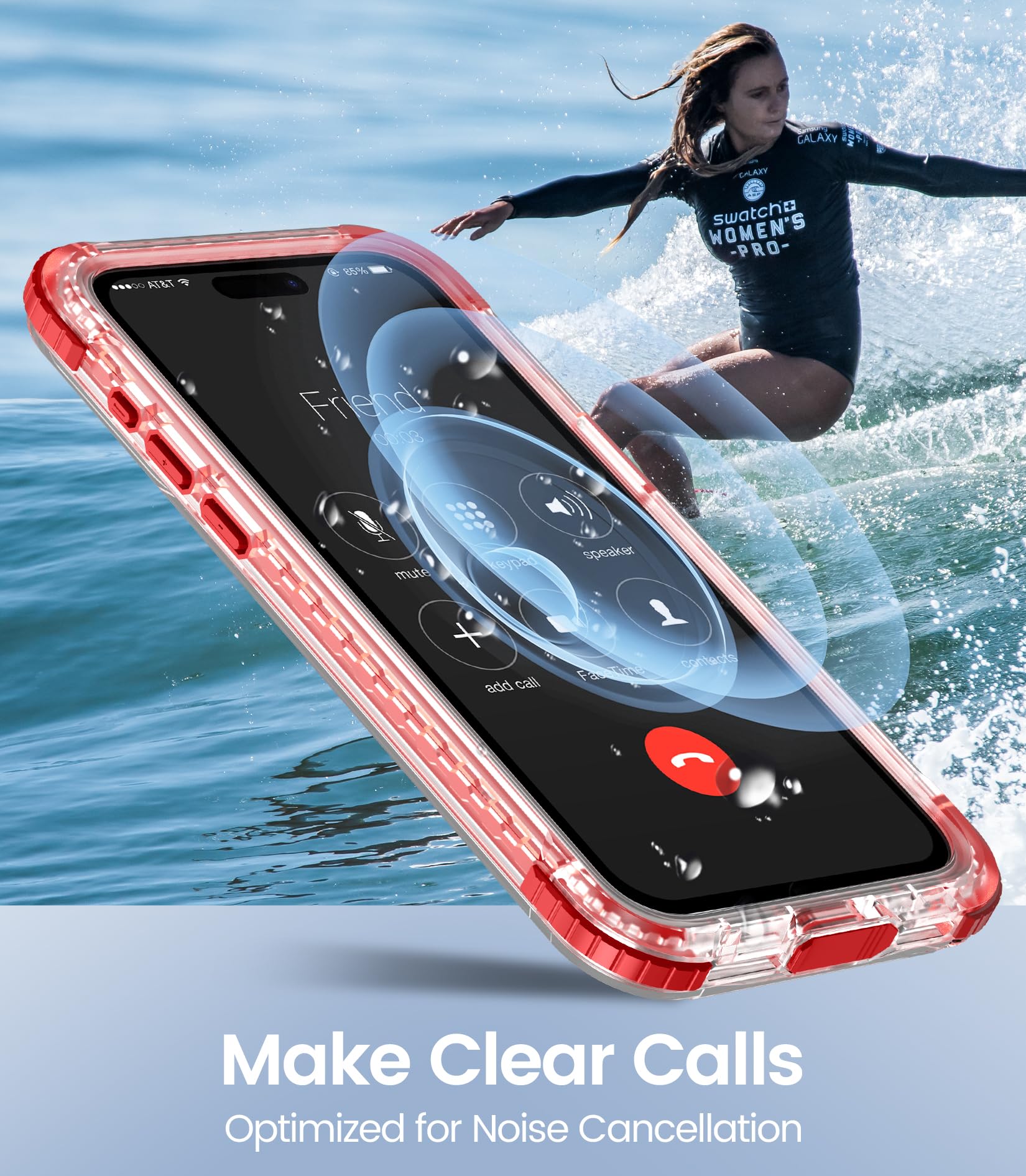 Foto 8 pulgar | Funda De Teléfono Temdan Magnética Impermeable Para Iphone 15 Pro Max - Venta Internacional.