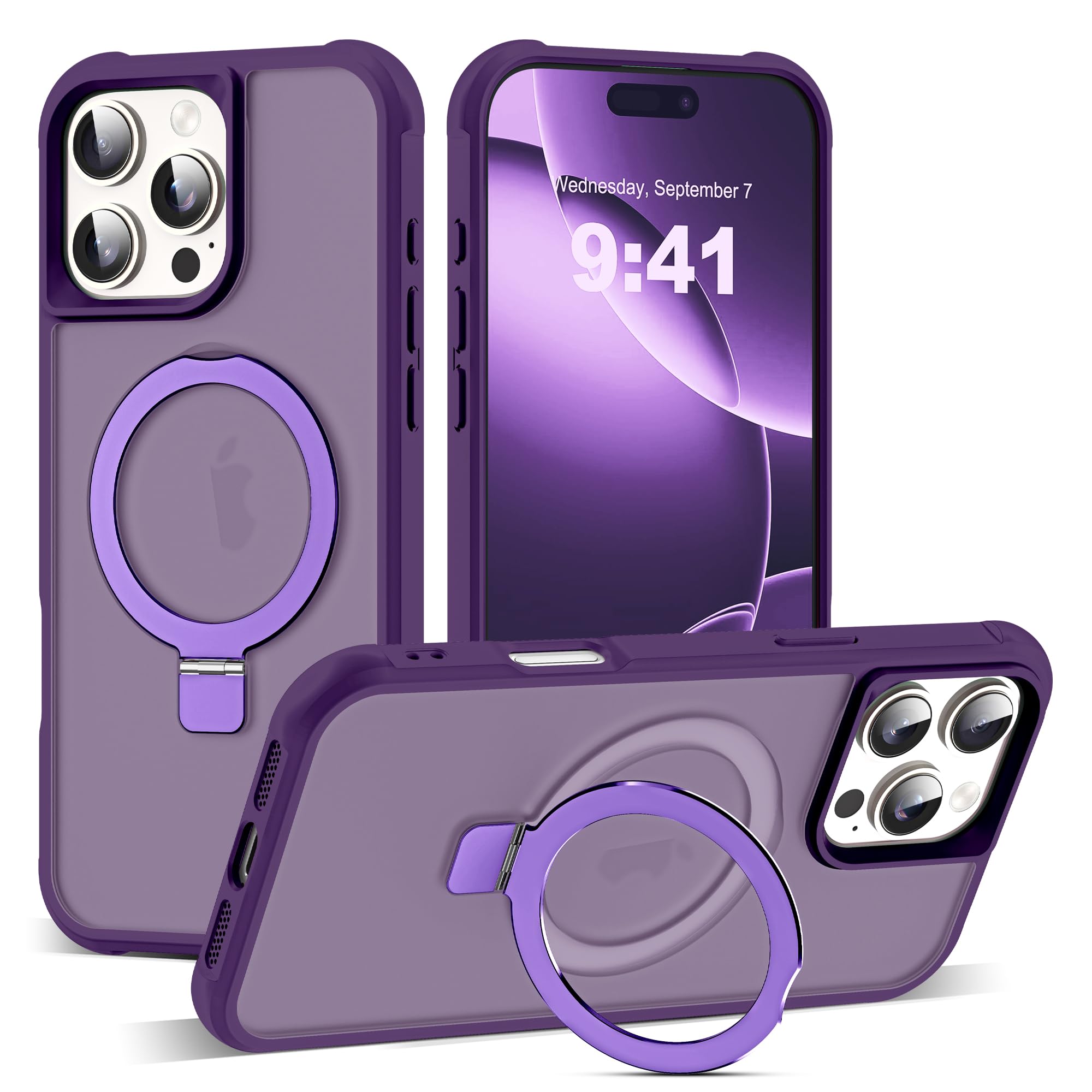 Foto 2 pulgar | Funda De Teléfono Sky-lmw Compatible Con Iphone 16 Pro Max, Color Morado - Venta Internacional.