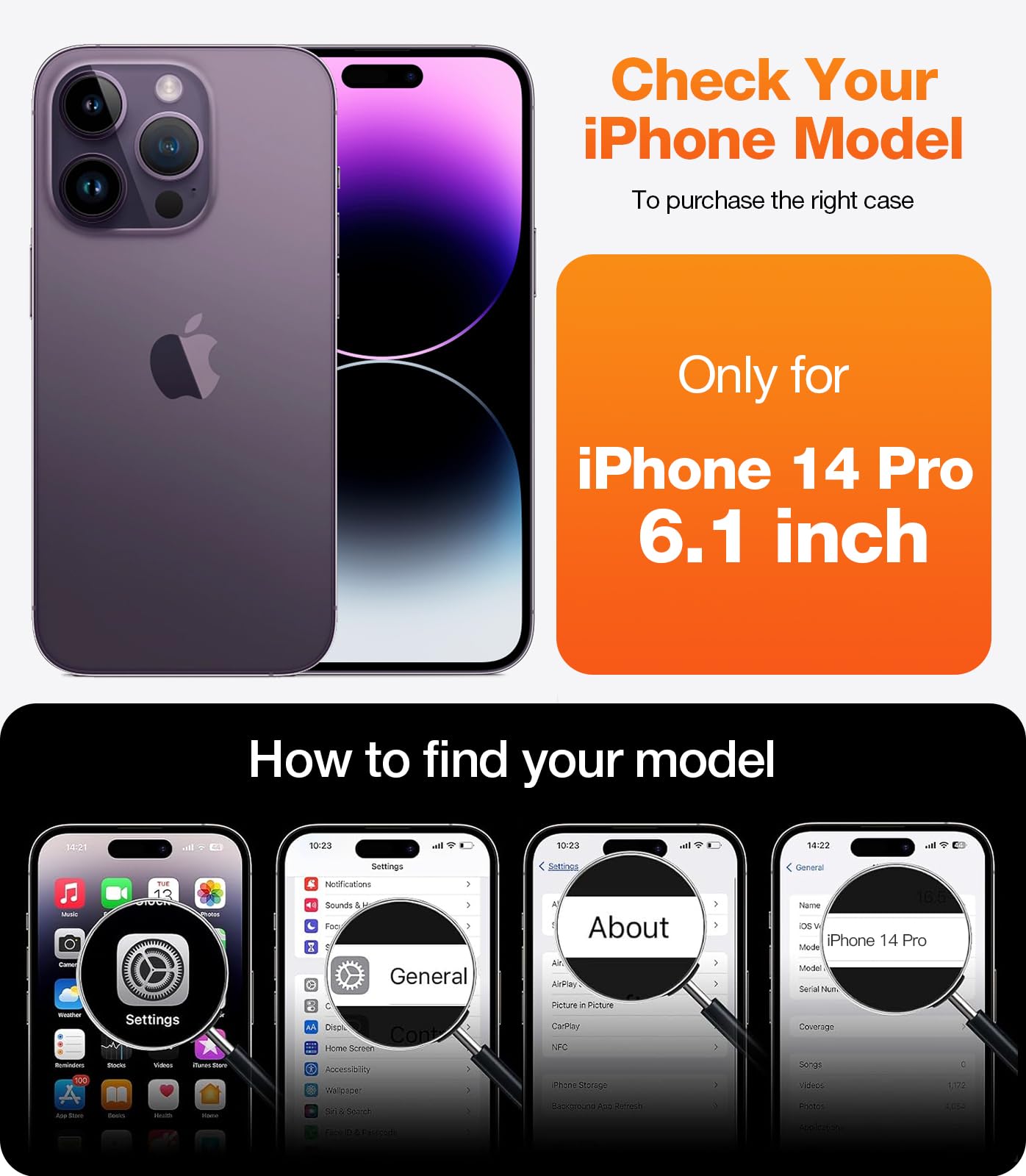 Foto 8 pulgar | Funda De Teléfono Torras Ostand Spin Para Iphone 14 Pro Negra - Venta Internacional.