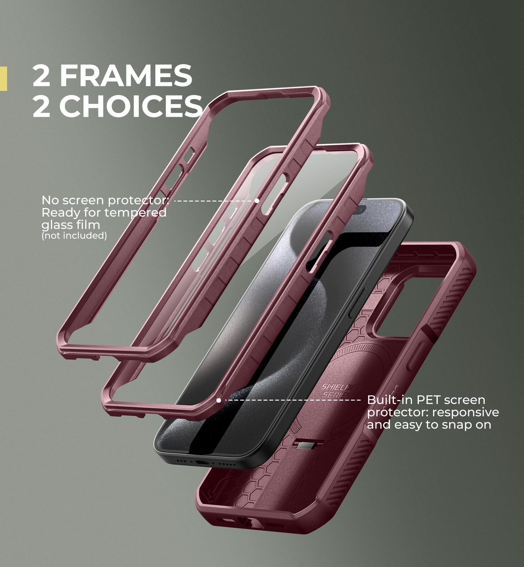 Foto 7 pulgar | Funda De Teléfono Dexnor Para Iphone 15 Pro Con Soporte Y Funda - Venta Internacional.