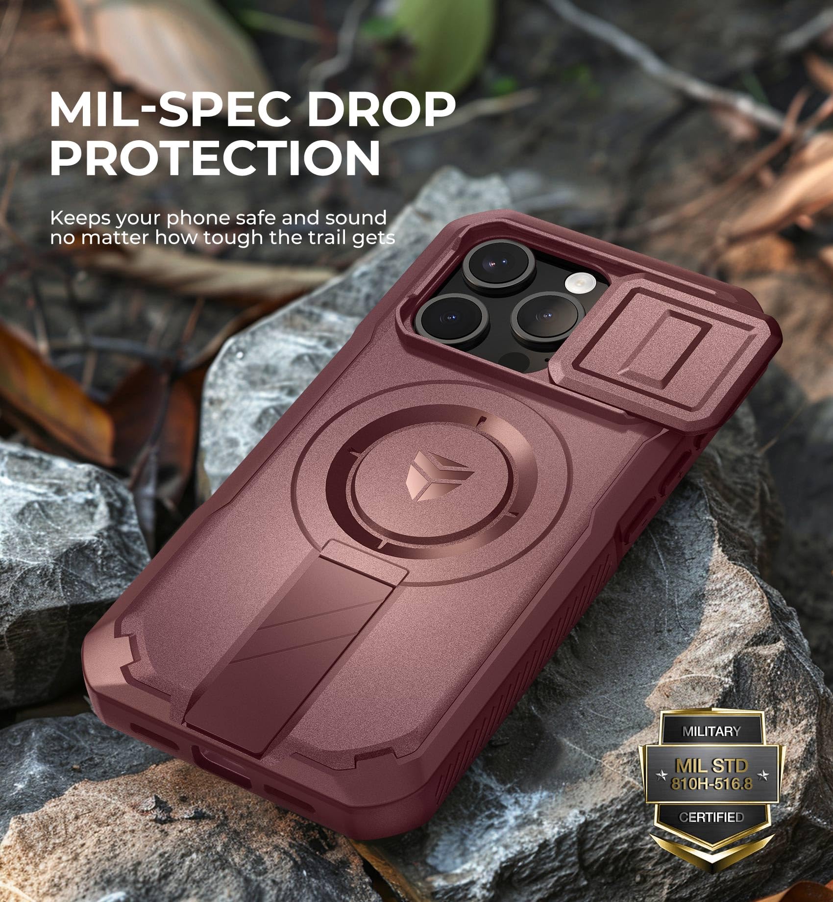 Foto 8 pulgar | Funda De Teléfono Dexnor Para Iphone 15 Pro Con Soporte Y Funda - Venta Internacional.