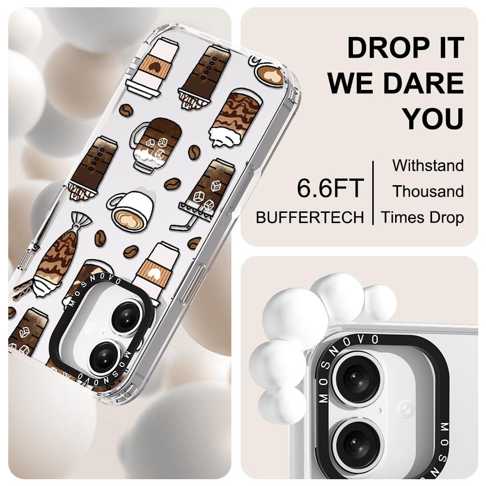 Foto 5 | Funda De Teléfono Mosnovo Para Iphone 16 Plus Coffee Buffertech - Venta Internacional.
